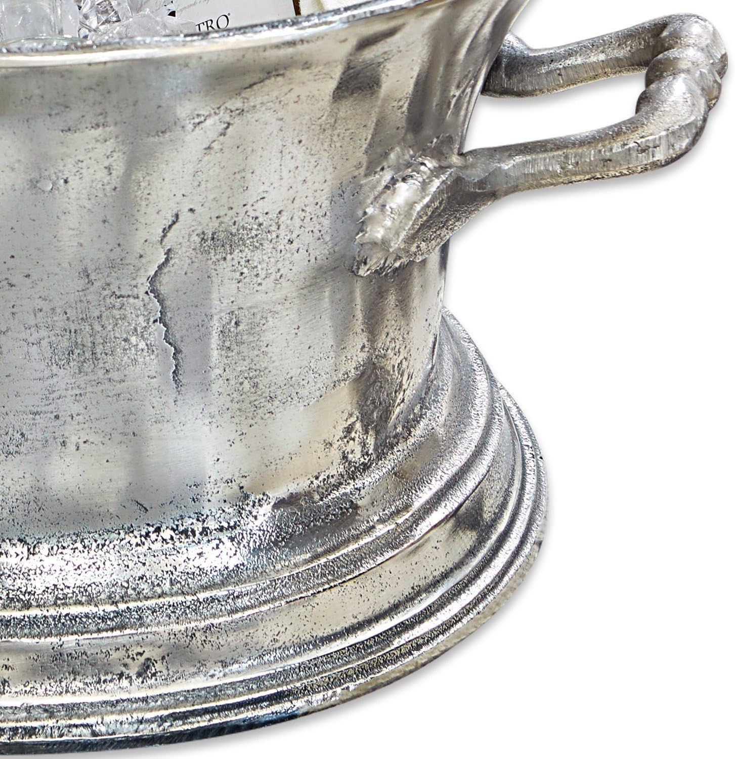 Loberon Seau à champagne Cerisé - aluminium - H/L/P env. 23/47 / 36 cm -  couleur argent vieilli : Amazon.fr: Cuisine et Maison