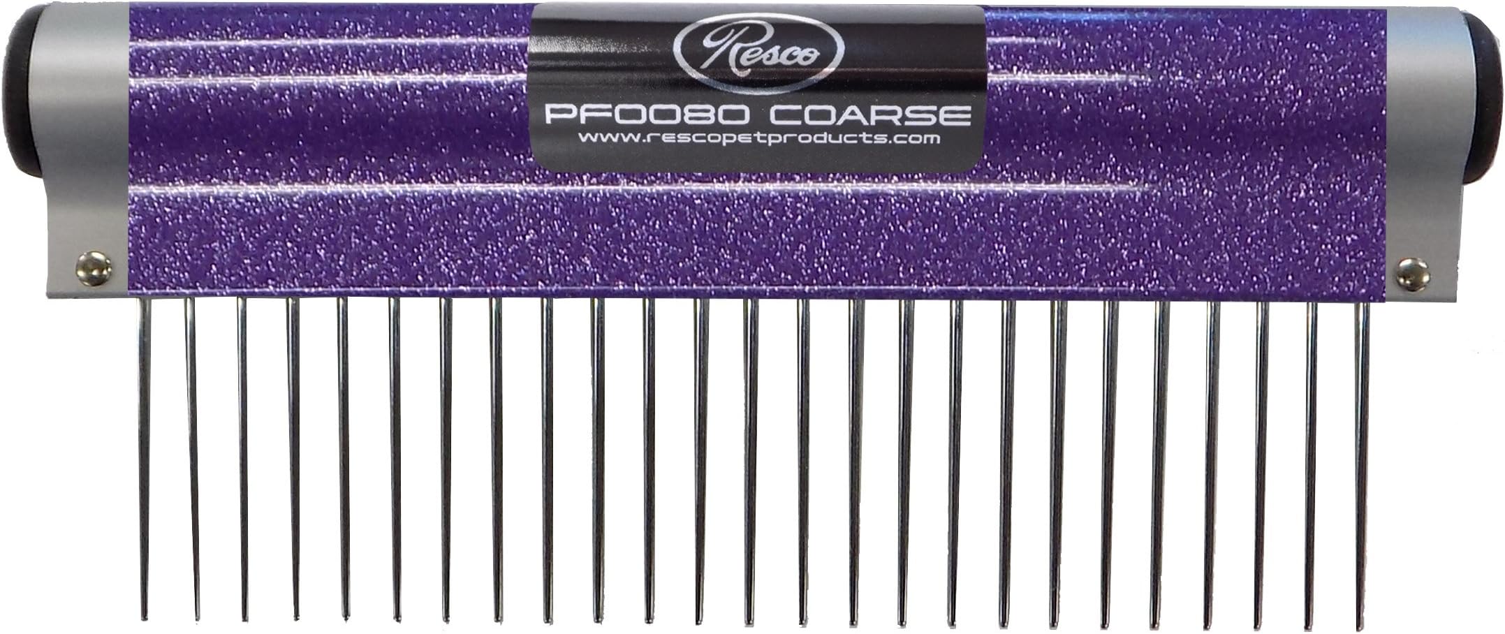 Resco USA-Made Wrap Comb for Pets, Coarse, Sparkle Purple