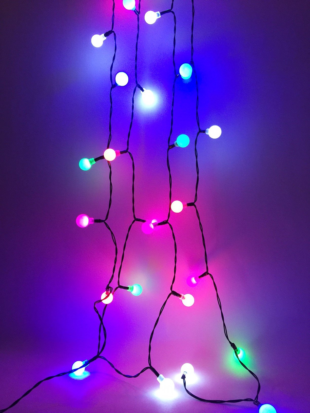 40 Battery Operated Multi-Coloured Marble Lights - 4mtr