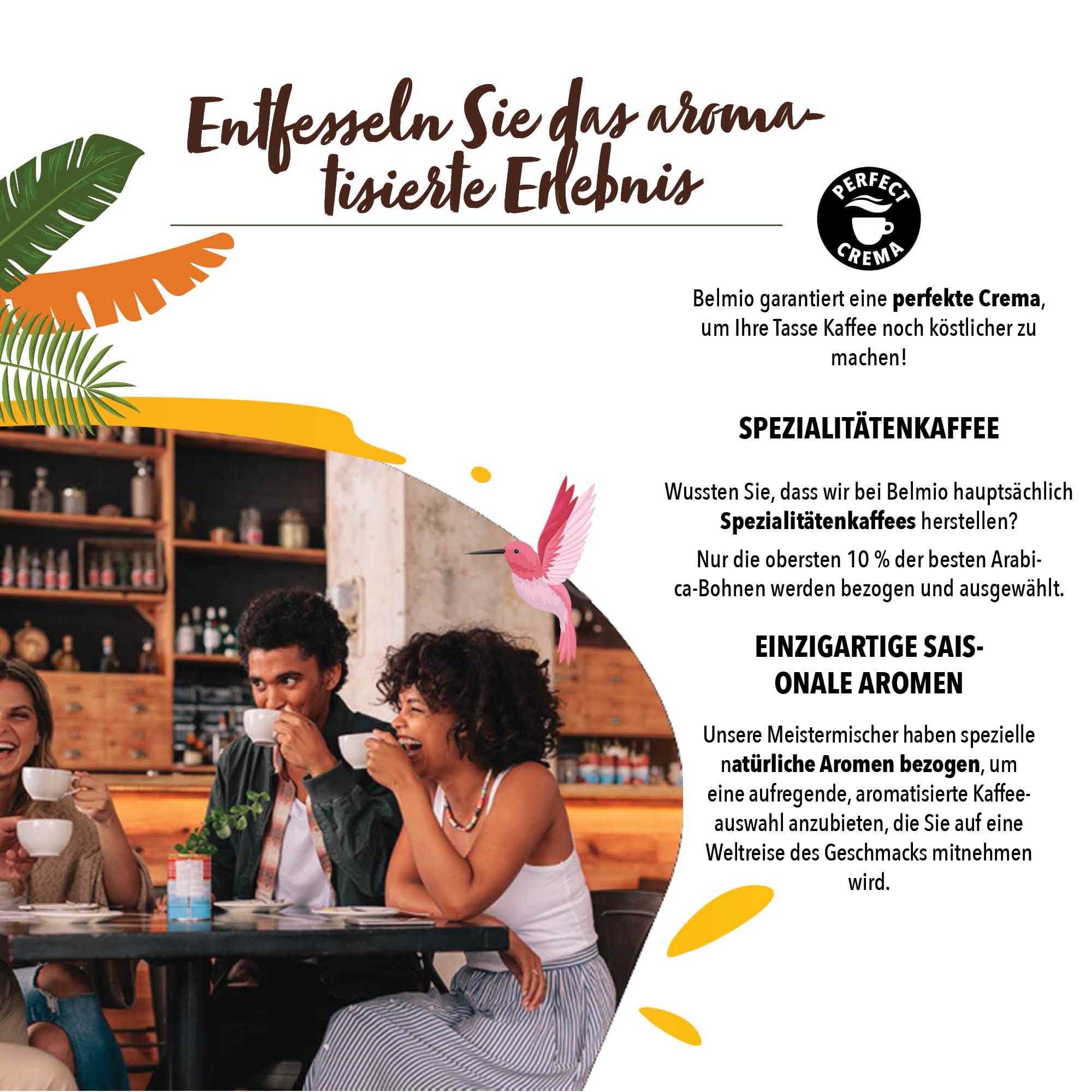 Belmio Kaffeekapseln Nespresso Kompatibel, Alle Sorten Pack, Mittelstark Geröstete Kaffeekapseln, Intensität 6 und 7, authentische belgische Qualität, 8 Geschmacksvarianten, 100 Kapseln