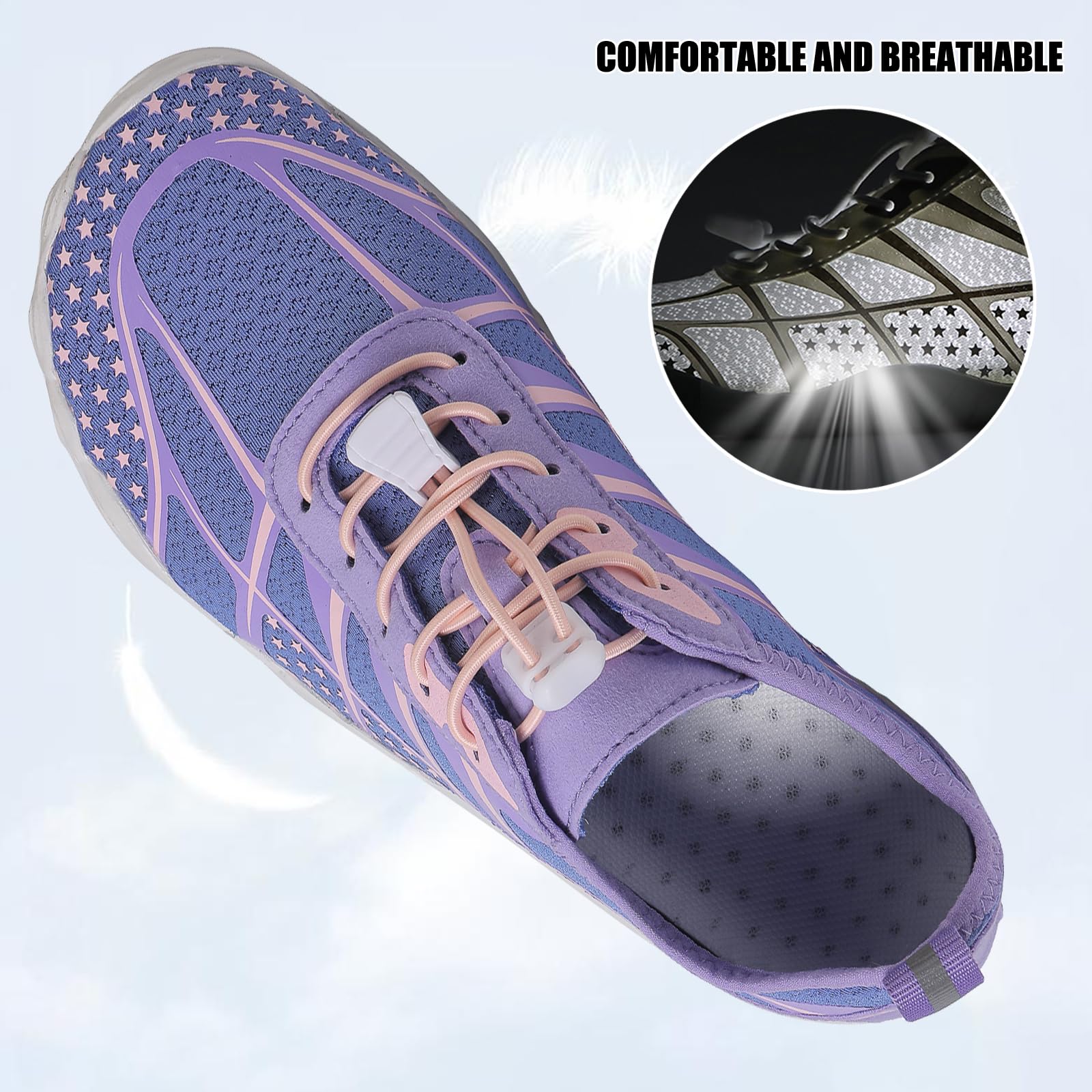Hike Barefoot Shoes Womens Men,Athletic Hiking Footwear Barefoot,Non-Slip Athletic Barefoot Shoes Wide Toe Box Toe Water Shoes Quick Dry Zero Drop Trail Running Shoes