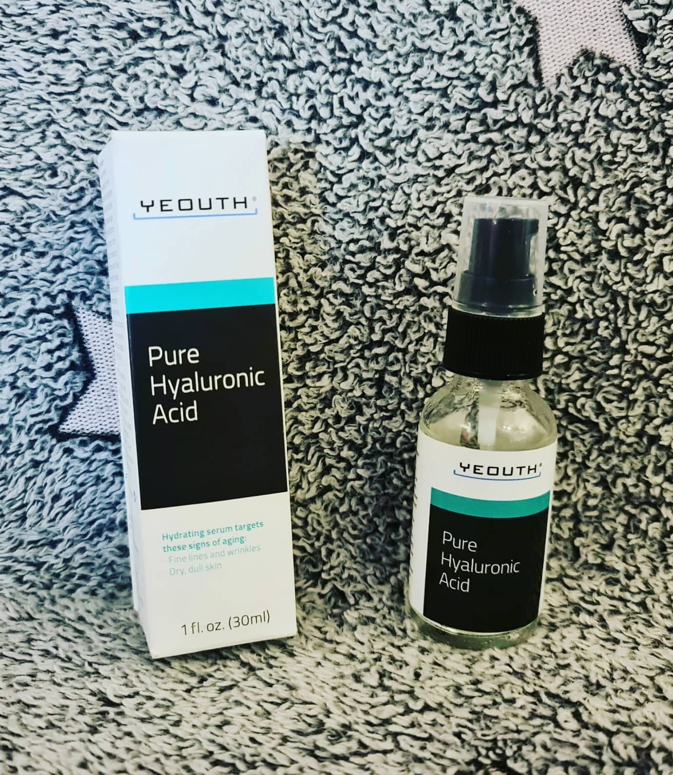YEOUTH Pure Hyaluronic Acid Serum for Face 99% for Dry & Dull Skin, Hydrating Hyaluronic Acid Face Serum for Women & Men, Facial Care For All Skin Types 1oz