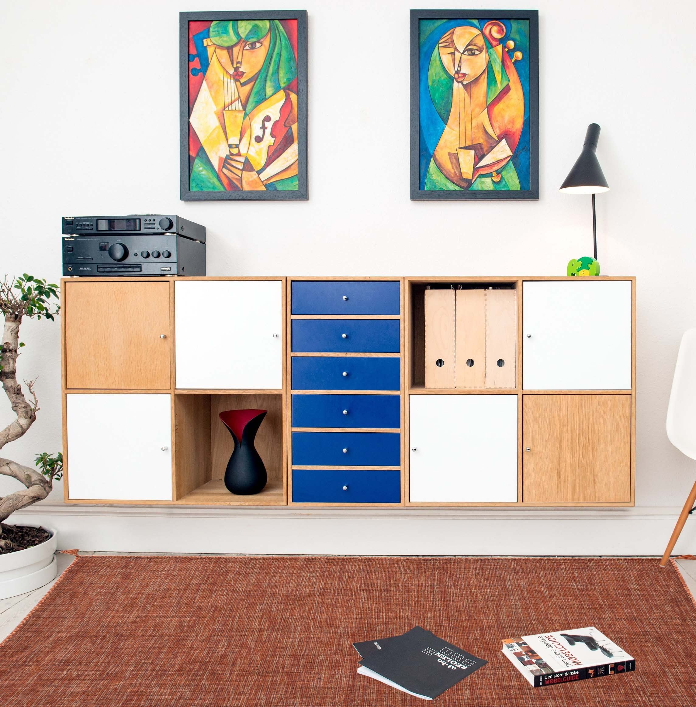 Kelim FRANSI Tapis uni tissé à la main, Tapis intérieur Orange 70 x 140 cm