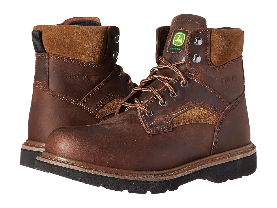 

John Deere 6 Steel Toe Boot (Gaucho Brown) Men's Work Boots