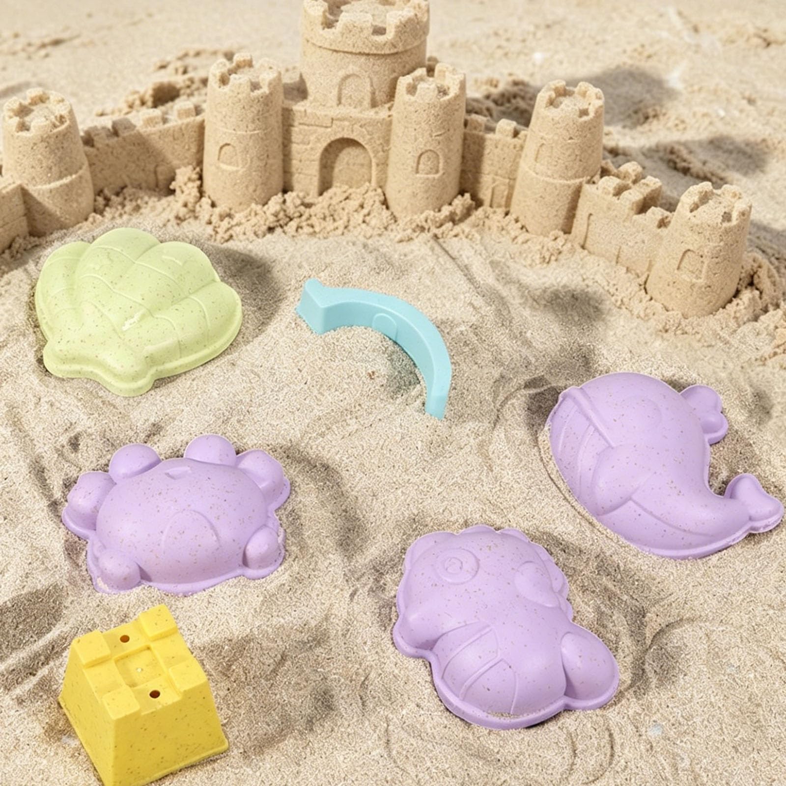 Ziehwagen, Sandspielwerkzeug Set, Spielzeug mit sicherem Sandgrabwerkzeug und Wasserspielaktivität, Strandspielzeug für kreativen Spaß Vorschulalter