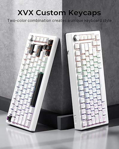 Miniatura 2 de SDYZ XVX Doubleshot Teclas PBT 60 75 100% - Teclas Brillantes a Través de Teclas Mecánicas, Juego Completo de 131 Llaves, Perfil OEM,