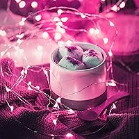 Vista 3 de Guirnalda de 30 luces LED, 10 unidades, funciona con pilas, alambre de cobre plateado, cadena estrellada para bricolaje, fiesta, Navidad, disfraces