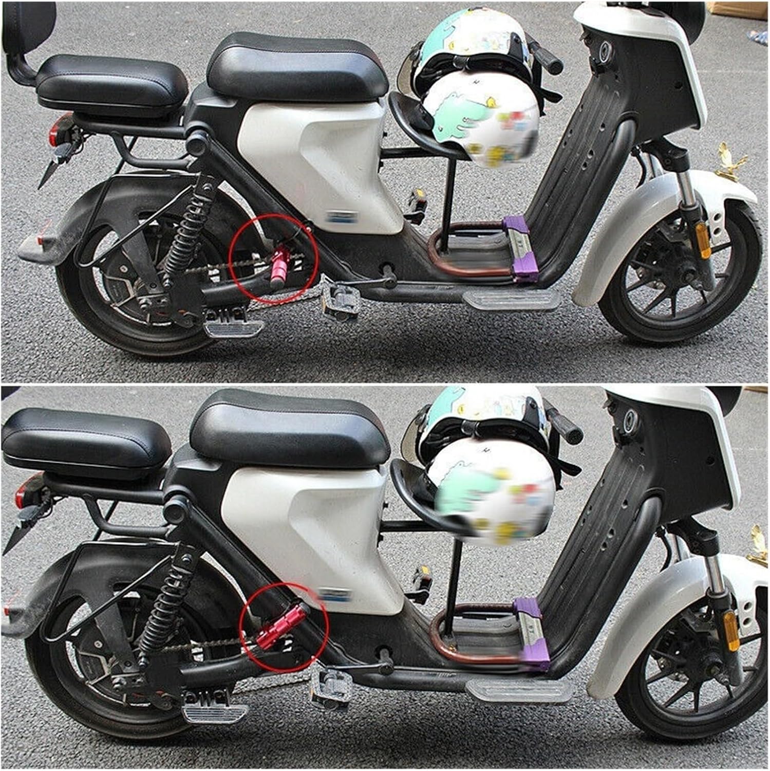 Motorcycle Accessories Universal Motorcycle Rest Pedal Bicycle Rear Passenger Floor Boards Pedal 1set Cool(Blue)