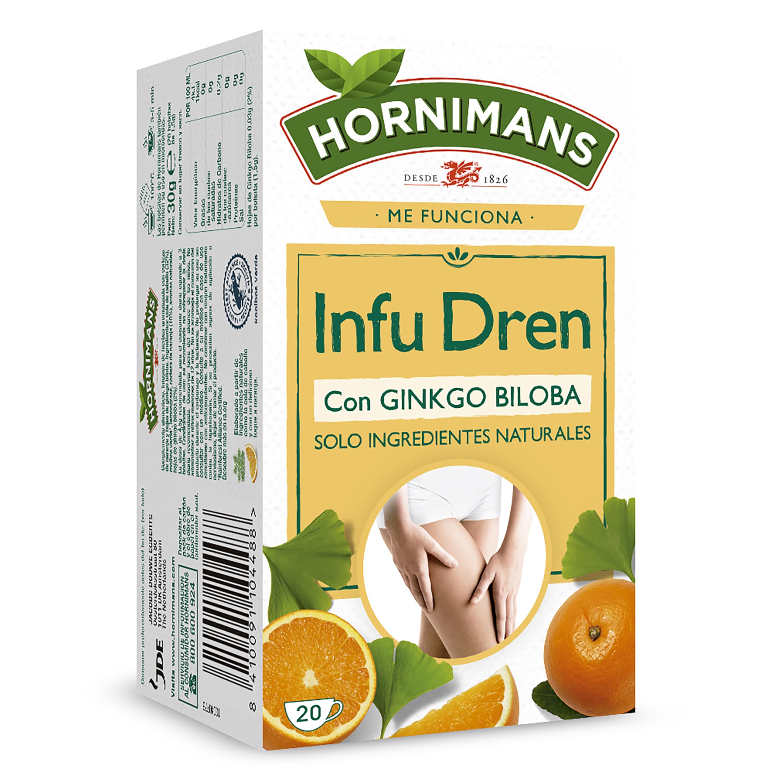 Hornimans Infu Dren Infusión con Ginkgo Biloba y Cola de Caballo
