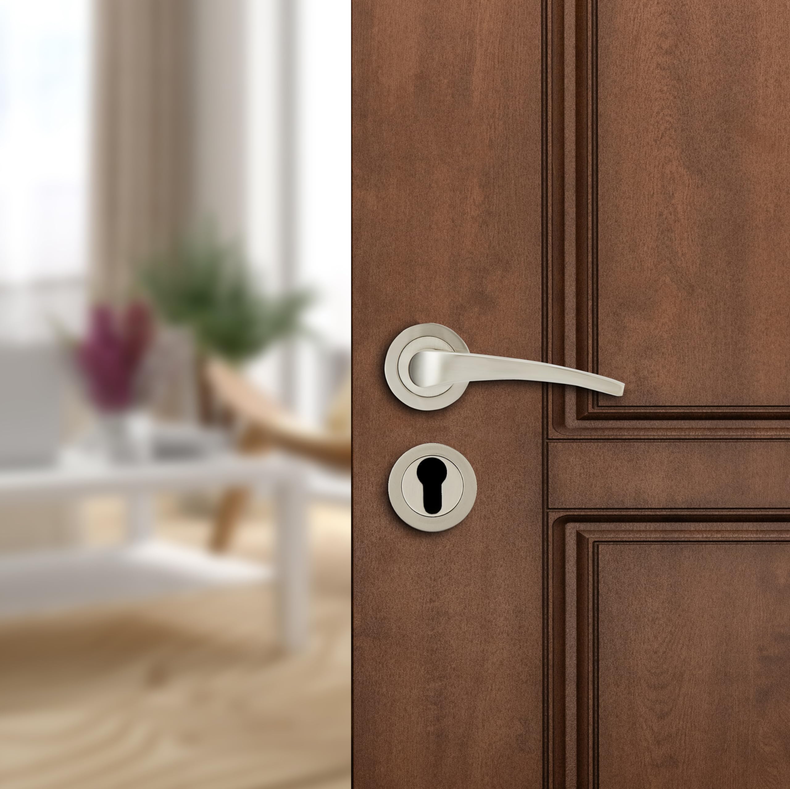 amazon basics Door Handle for Main Door | Main Door Handle |3.7 inch Length of Handle for Grip | crome Finish | Zinc Alloy (B0CF1LC58Z) Amazon Price History, Amazon Price Tracker