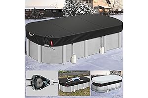 [2024 Upgrade Super Windproof] 12x20FT Oval Above Ground Pool Cover