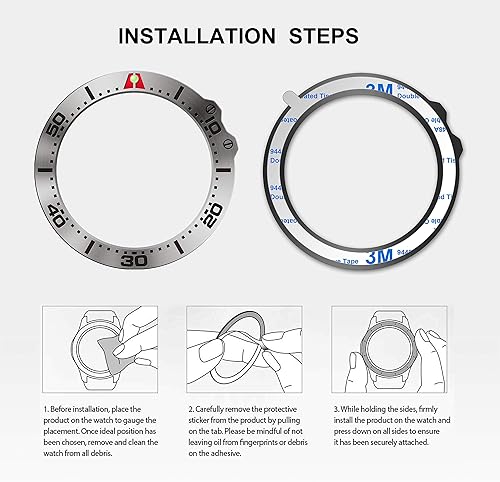Miniatura 7 de BaiHui Anillo de bisel de acero inoxidable compatible con Garmin Fenix 5X Watch Bisel Ring Cubierta Adhesiva Anti arañazos y protector de colisión
