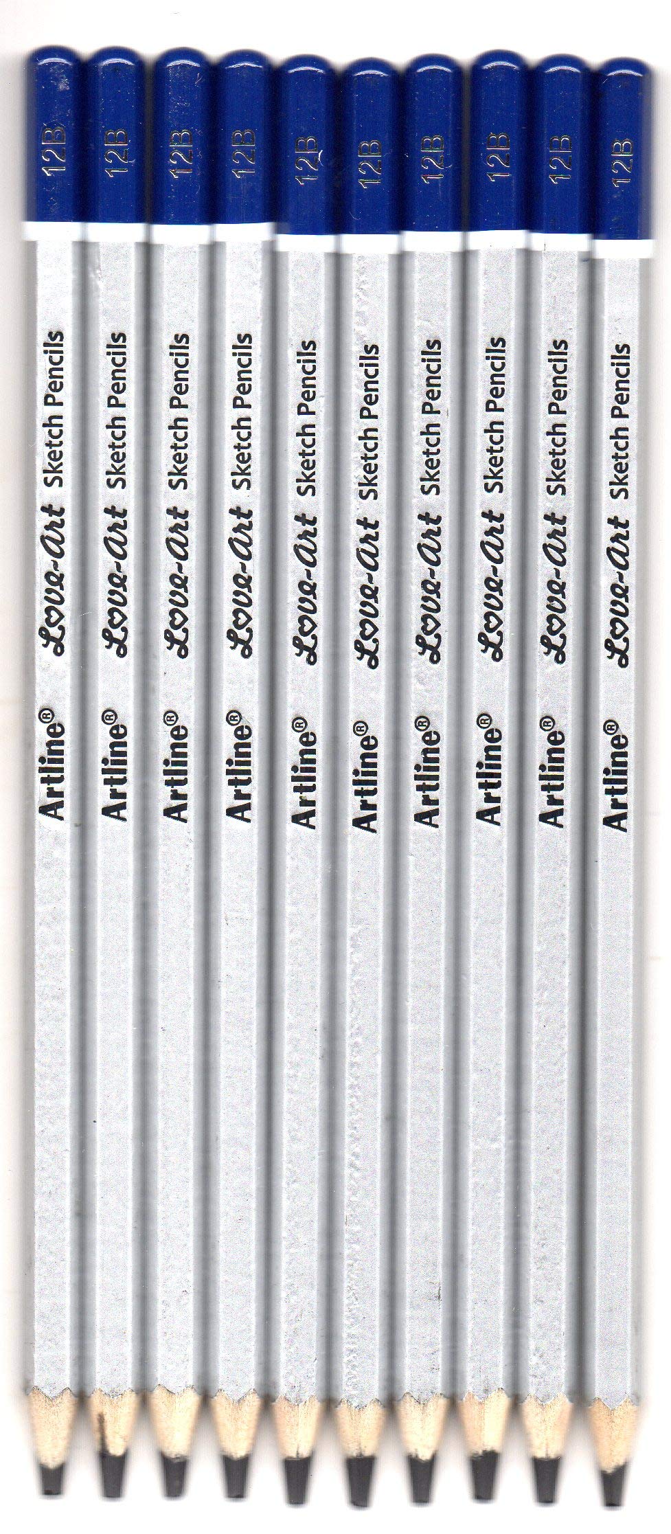 Artline Love Art Ultra Dark Sketch Pencil Set|Lightweight With Comfortable Grip|Pencil Set For Drawing|Shading|Safe Pencils For Children|12B|Set Of 10 Sketch Pencil|Black (B07VR7F4CP) Amazon Price History, Amazon Price Tracker