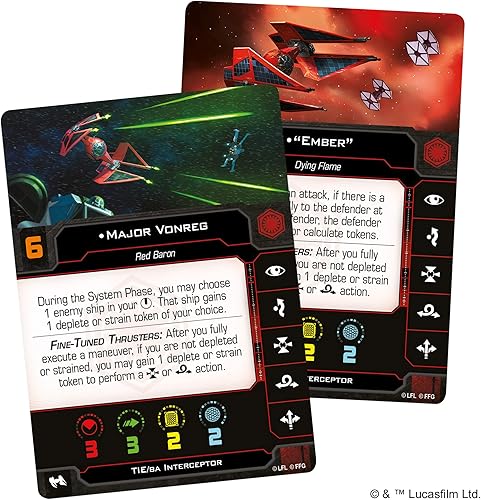 Miniatura 2 de Star Wars X-Wing 2ª edición Juego de miniatura Paquete de expansión de corbata de Vonreg, juego de estrategia para niños y adultos, a partir de 14