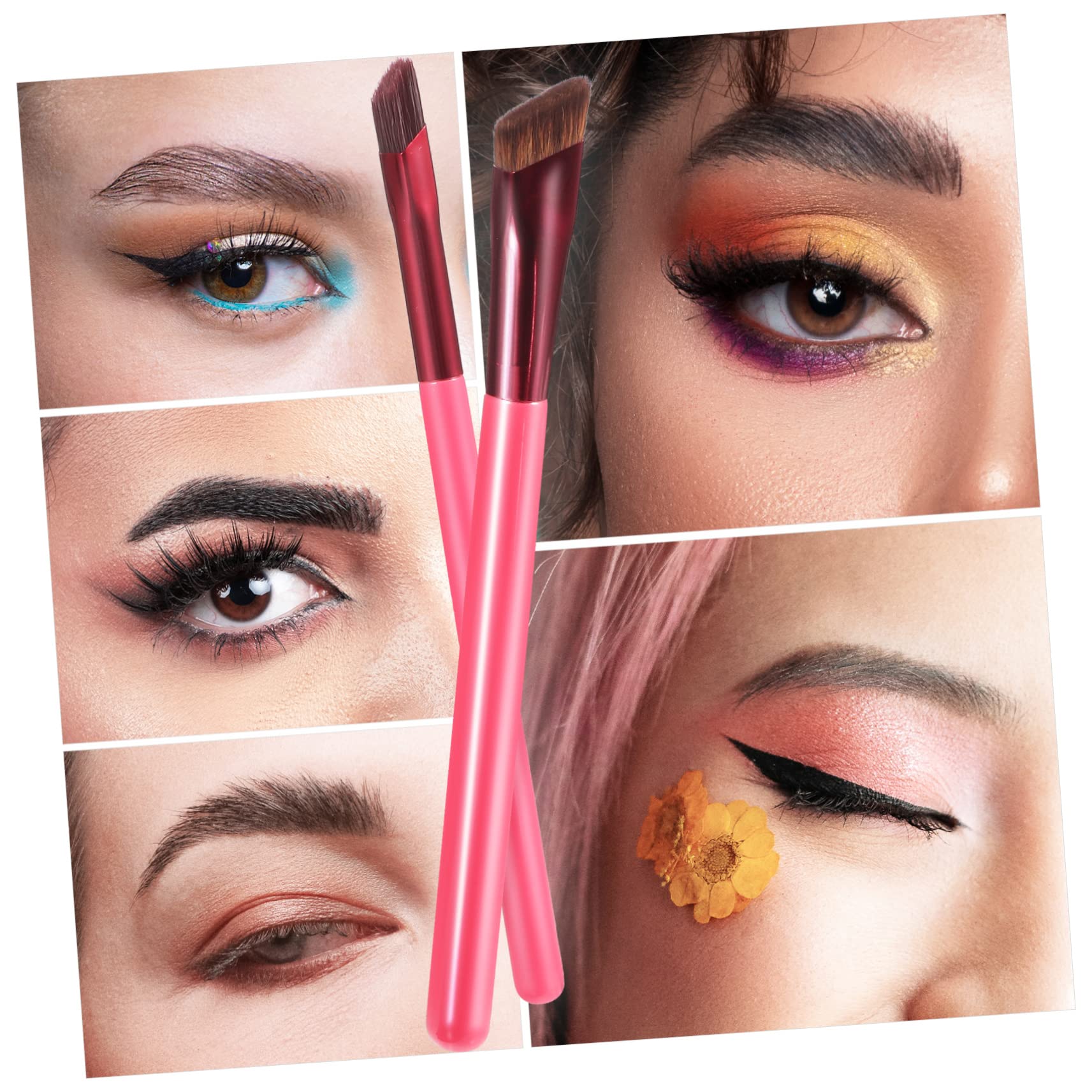 NULYLU L Multipurpose Eyebrow Brush Set 3pcs Realistic Makeup Tools for Women Eyebrow Shaping Tool Hair Strokes