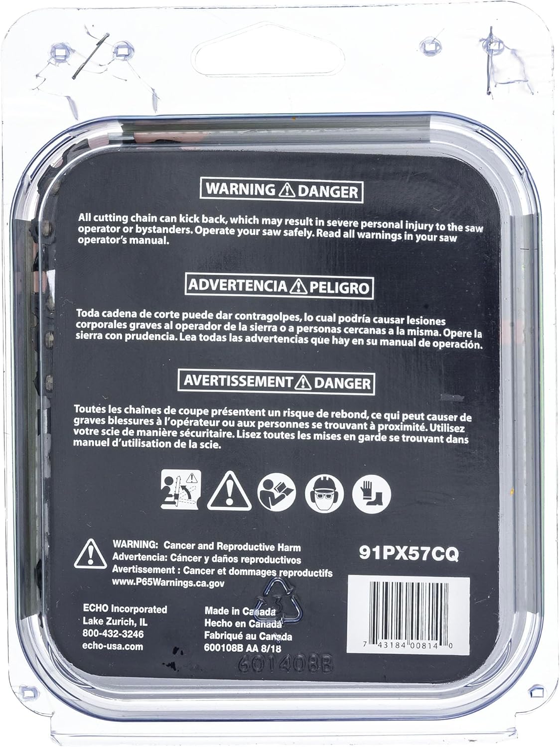 Echo 91PX57CQ Chainsaw Chain 16"