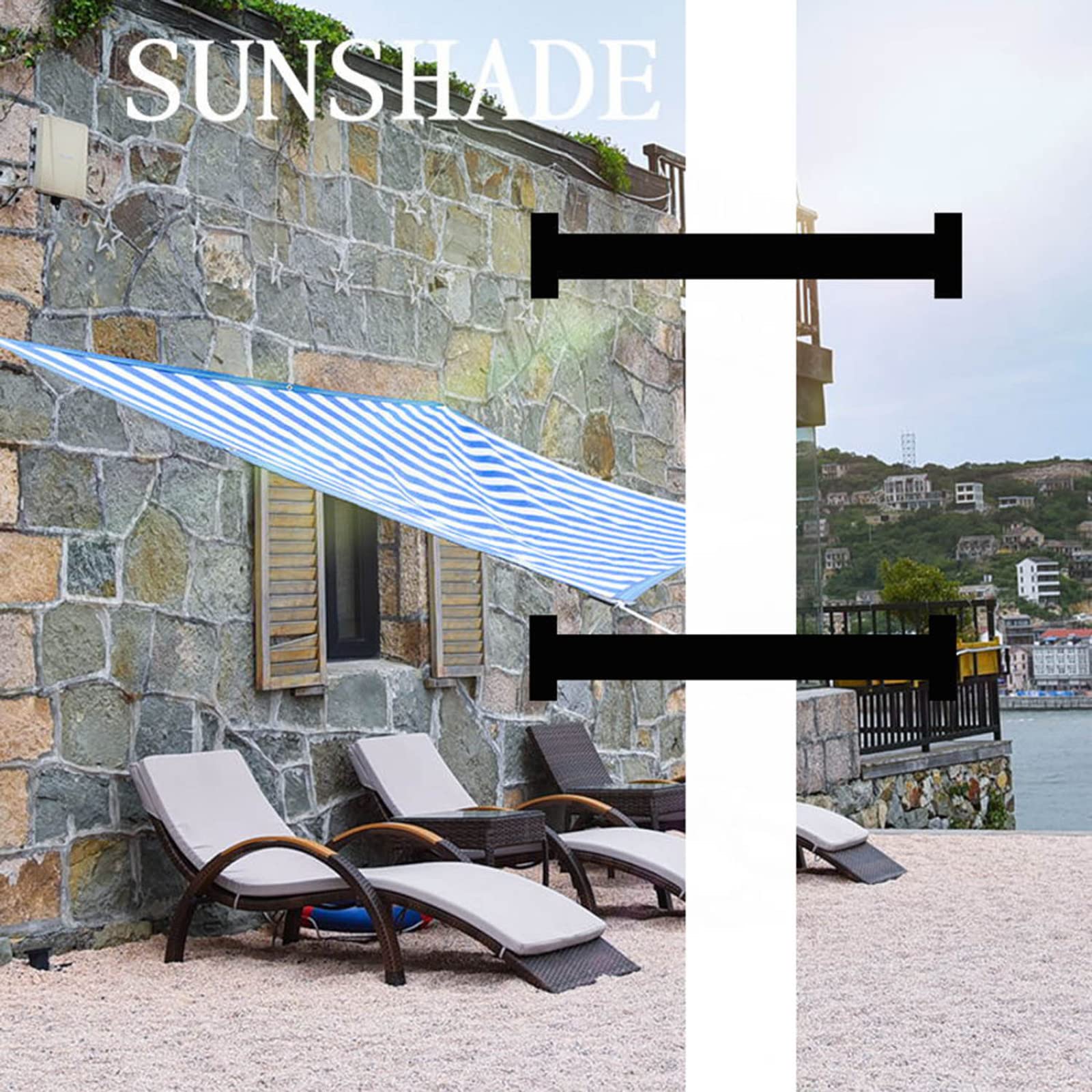 Sonnenschutznetz 90% UV-Schutz – Atmungsaktiv, Für Garten, Terrasse & Auto, Größe 6x8m