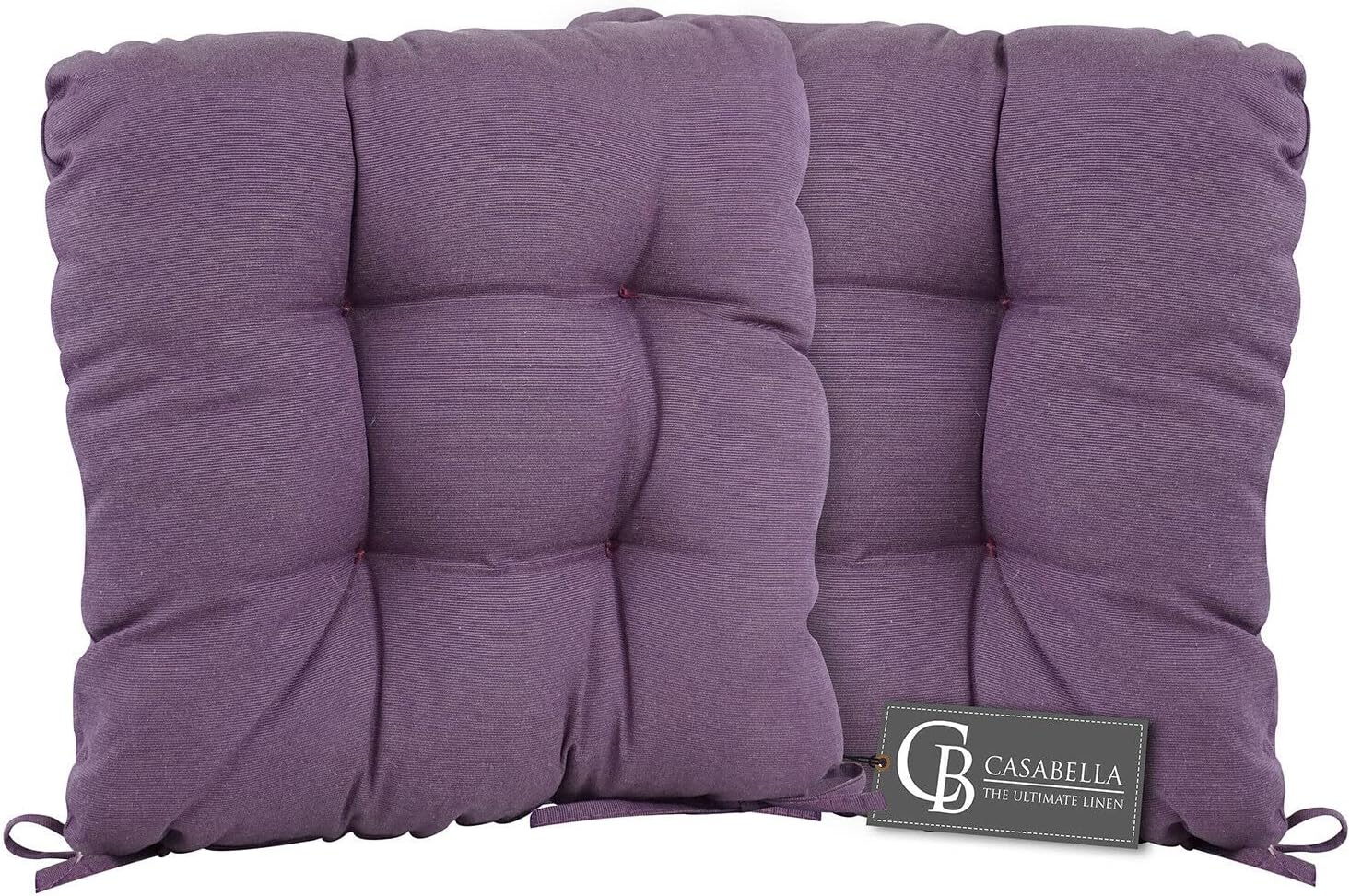 CB CASABELLA Pack of 4 Luxury Chunky Thick Chair Cushions Seat Pads for