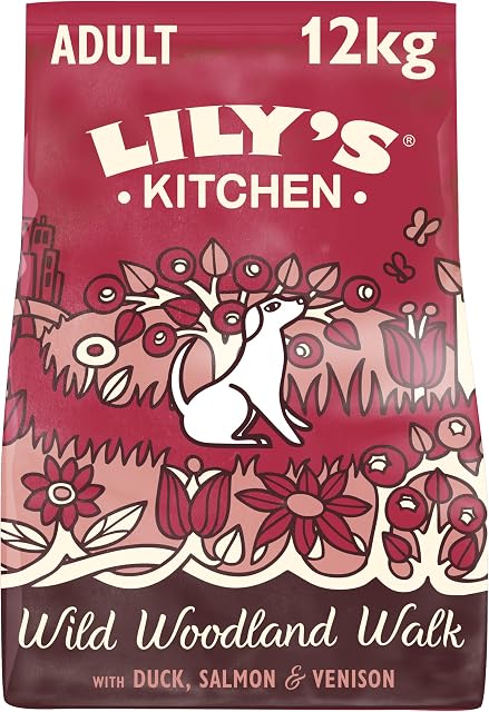 Lily's Kitchen Duck, Salmon and Venison Natural Grain Free Complete Adult Dry Dog Food (12 kg)