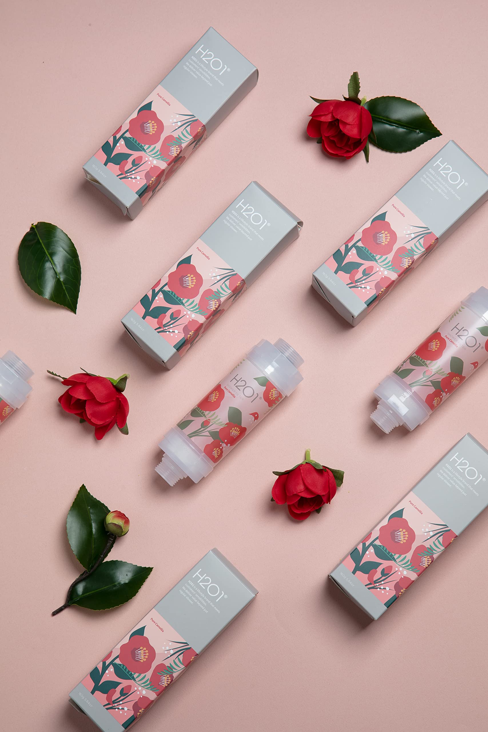 H201 Aroma Fresh Showerhead Filter| Vitamin C Shower Filter Aroma for Healthier Skin (Pure Camellia_170 ml)