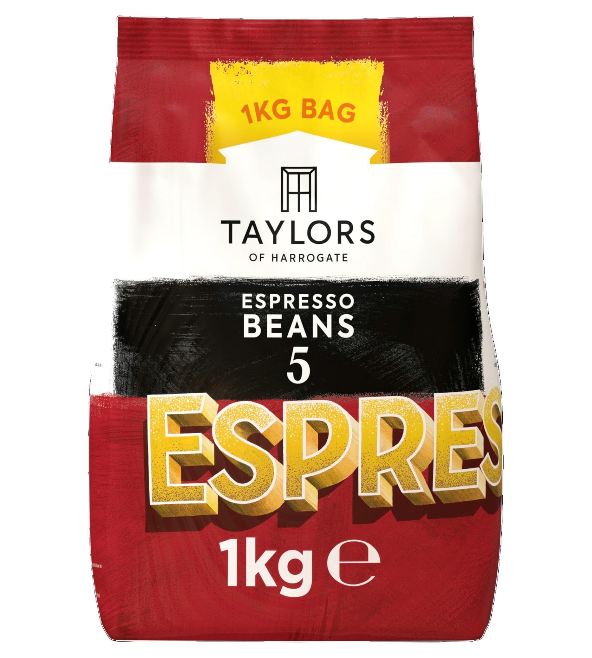 Taylors Of Harrogate Coffee Beans Espresso Balanced, Medium Roast With Hints Of Chocolate And Citrus Arabica 1000 G