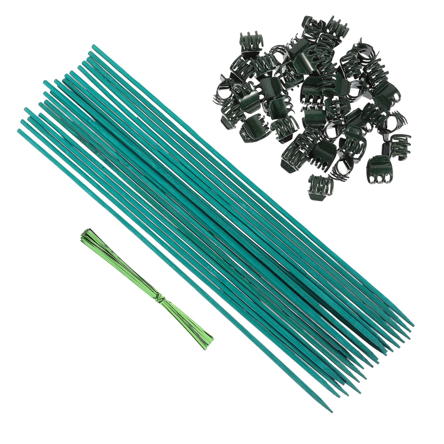 TOYANDONA Lot De 4 Tuteurs pour Plantes De Jardin Supports pour Plantes D'Intérieur Et D'Extérieur pour Compositions en Plastique
