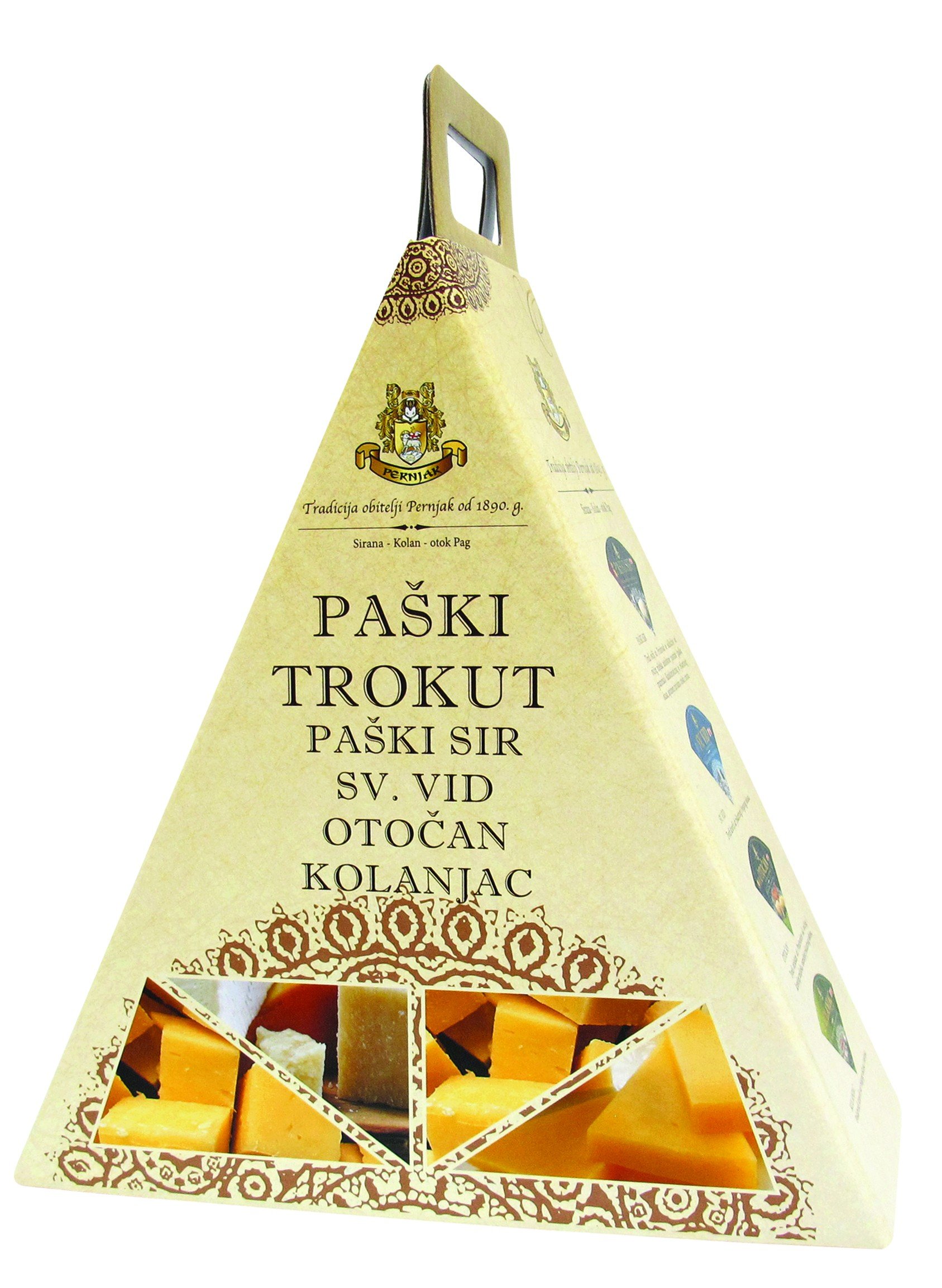 Käse Geschenkidee Käseliebhaber Trokut - Paski Sir Geschenkbox (Einweg)