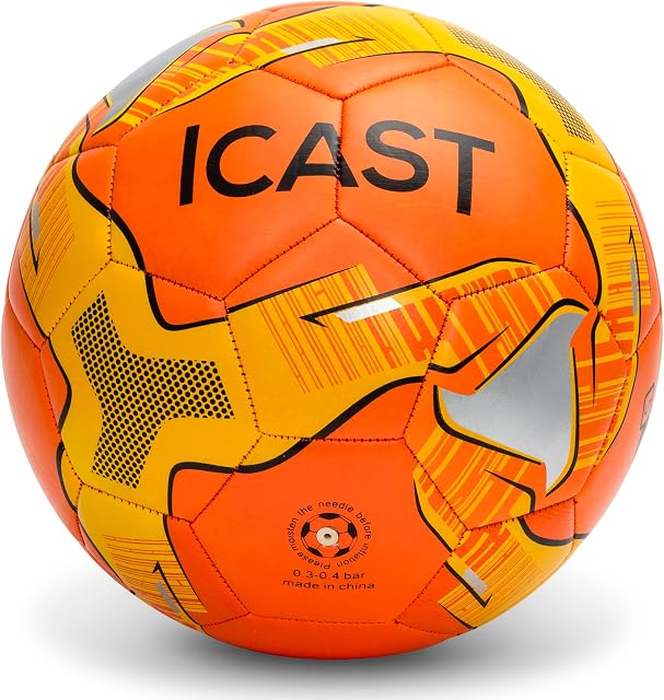 ICAST® Football Size 5 Football Gifts for Boys I Football Training I Football Ball I Presents for Teenage Boys /Girls I Soccer Ball I Match Football I Wear /Tear Resistant _ Excellent Shape retention