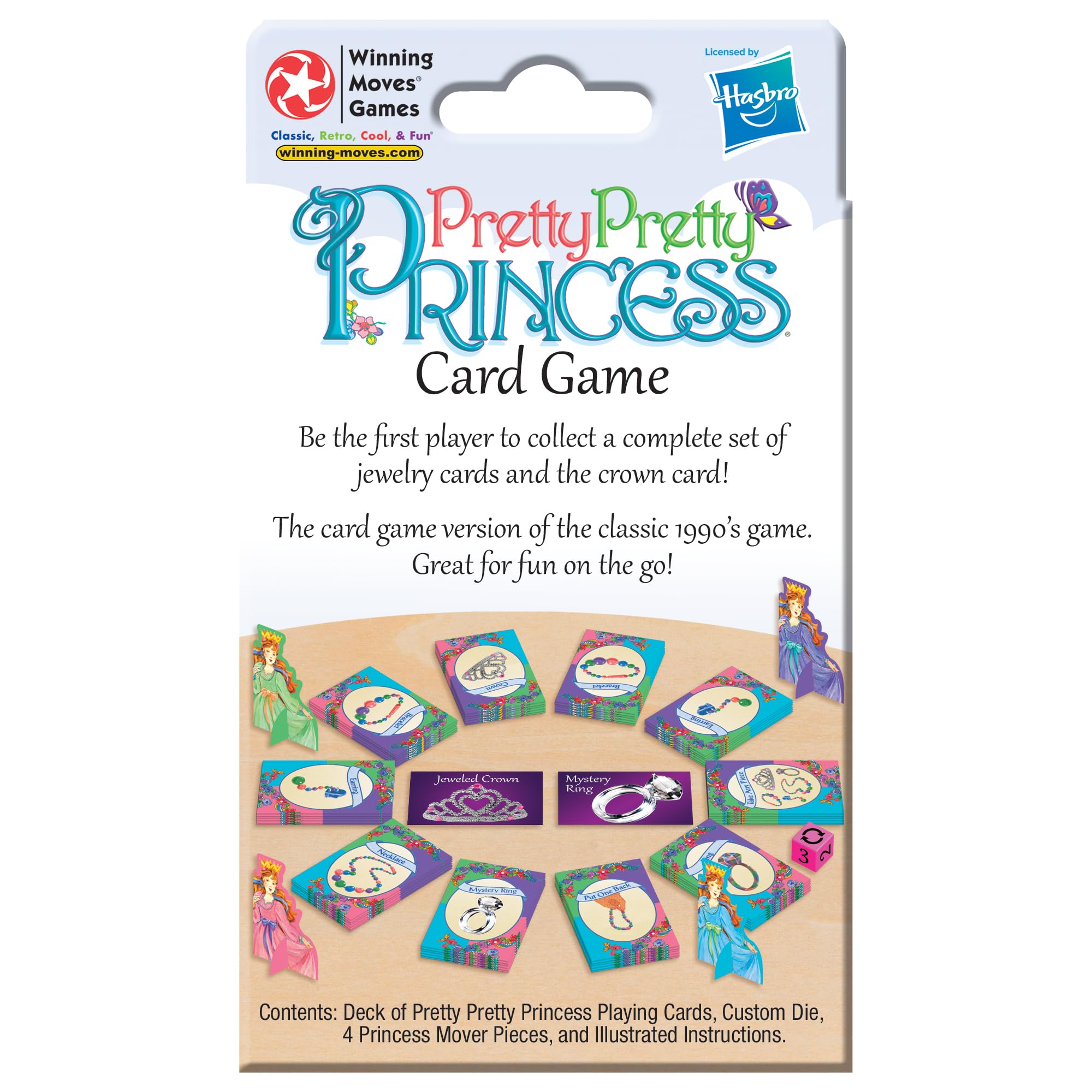 Winning Moves Bonito, bonito juego de cartas de princesa, juego de cartas de EE. UU., versión encantadora del juego clásico infantil para 2 a 4 jugadores, a partir de 5 años