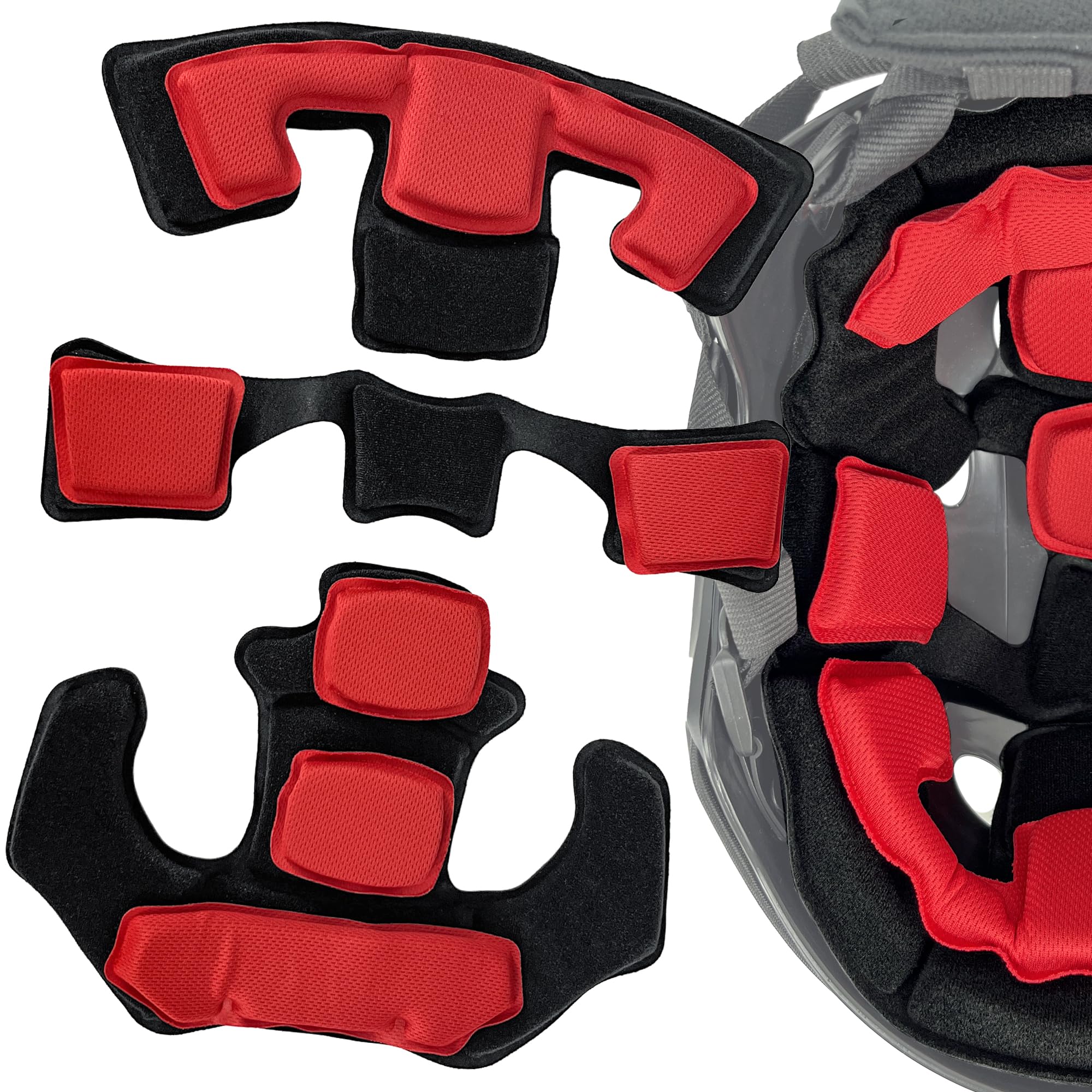 HANSTRONG GEAR Universal Tactical Airsoft Outdoor Combat Internal Replacement Memory Foam Pad Padding Inserts Protective Mat Kits Set Accessories Compatible for Fast/Mich/ACH/USMC/PASGT/EX Helmet