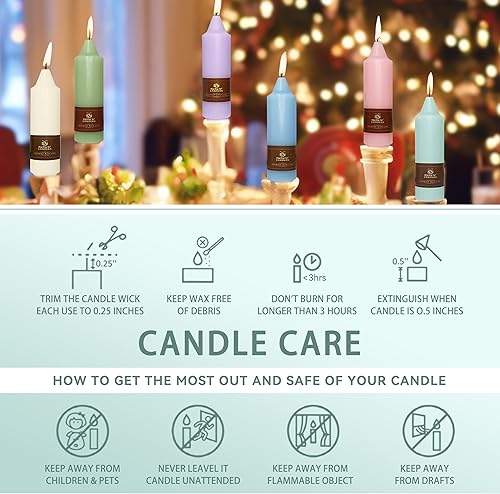 Miniatura 6 de Velas cónicas sin perfume de 5 pulgadas, color verde claro, 4 velas pequeñas sin humo para cena, hogar, boda, fiesta, decoración del hogar