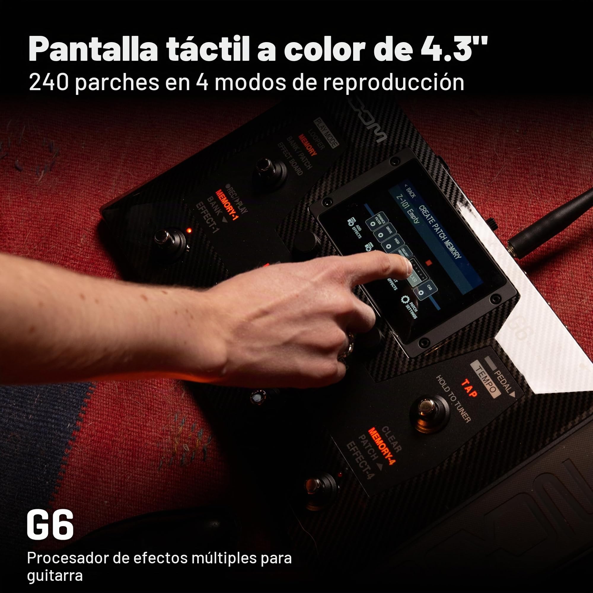 Amazon.com: Zoom G6 Procesador multiefecto con pedal de expresión