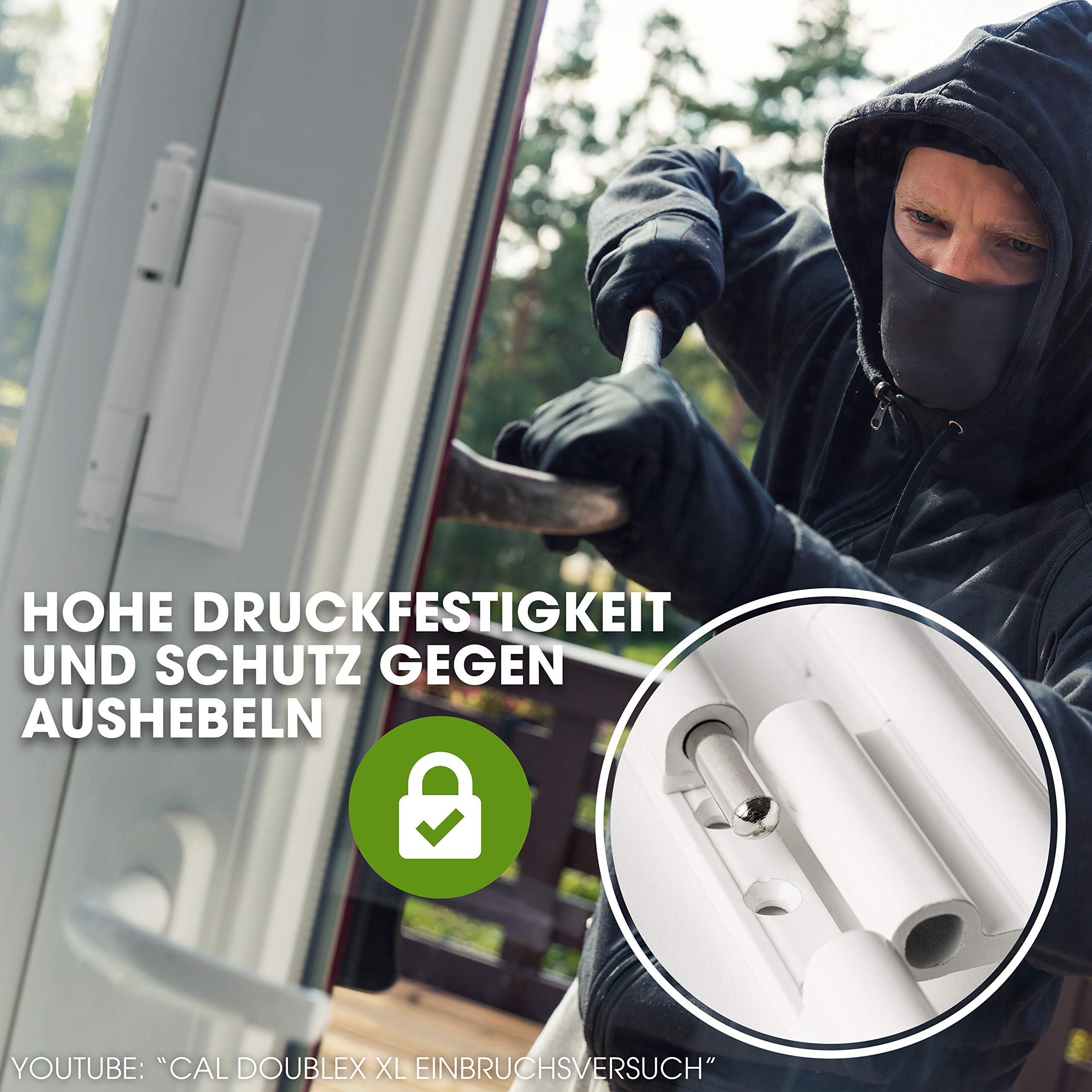 Cal Doublex XL, sécurité pour porte et fenêtre, protection anti-vol