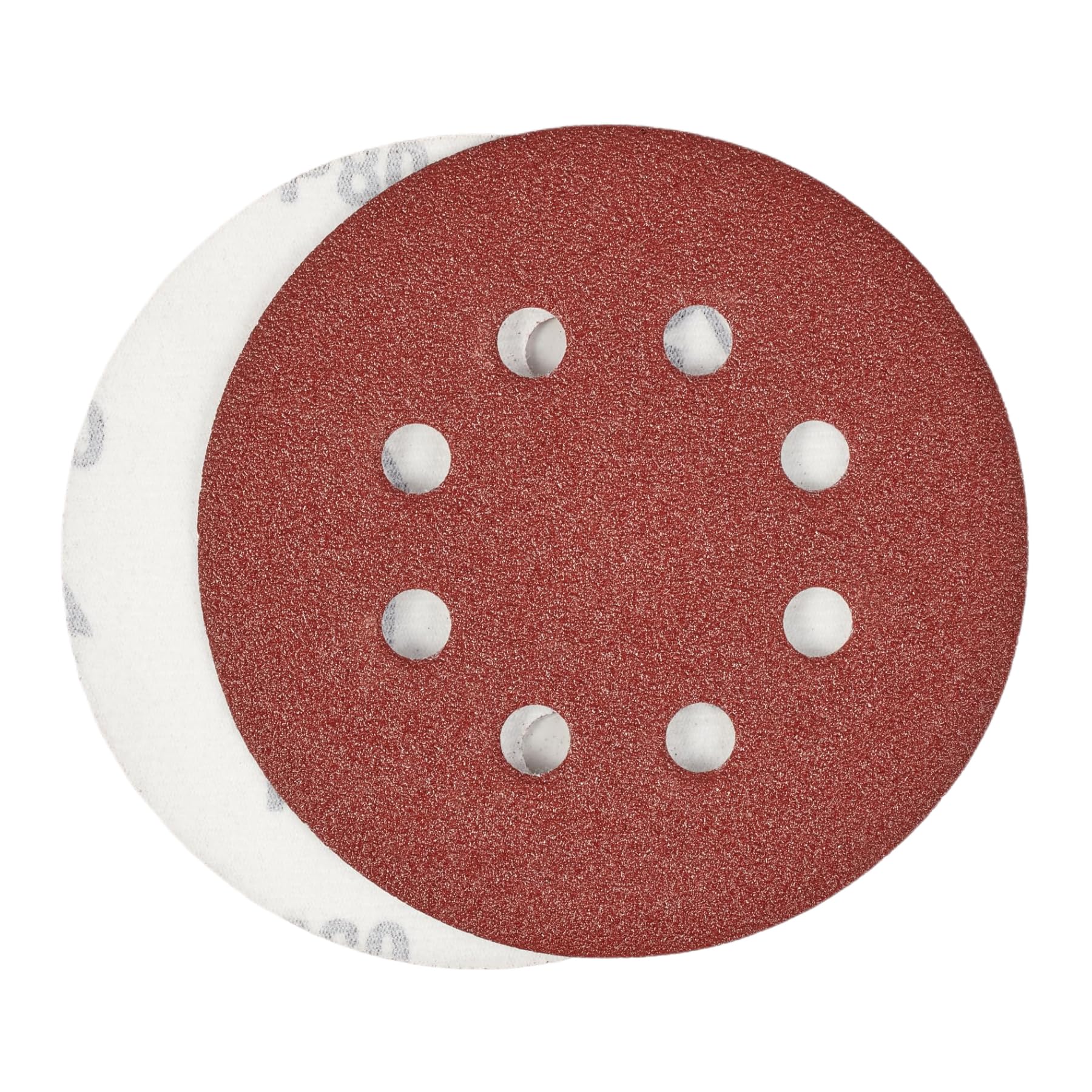 15pcs 125mm Sanding Discs, 8-Hole Dustless Hook & Loop Sandpaper, 80 Grit Professional Abrasive Discs for Orbital Sander, Woodworking and Auto Body Refinishing