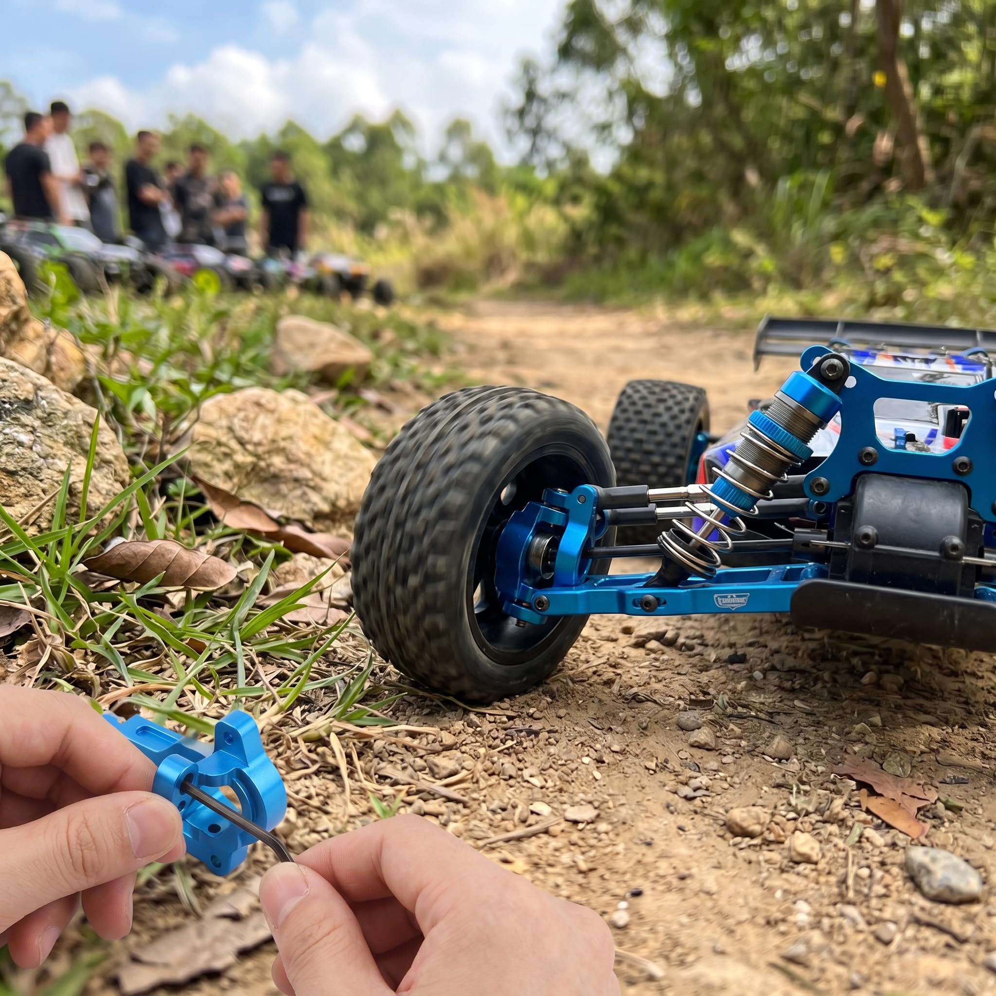 Kit di ricambi per Auto RC, Kit di ricambi per l'aggiornamento del Supporto Ammortizzatore del componente o sterzo del Sedile C del Braccio oscillante, Adatto per Auto RC