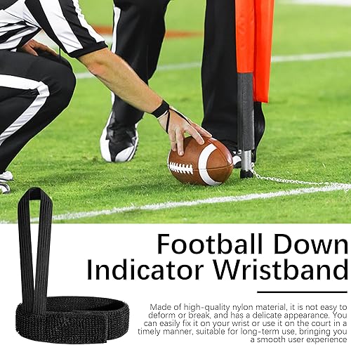 Miniatura 4 de RunNico Indicadores de fútbol abajo - Árbitros de pulsera de fútbol -Muñequera de indicador de fútbol abajo para deportes de partido