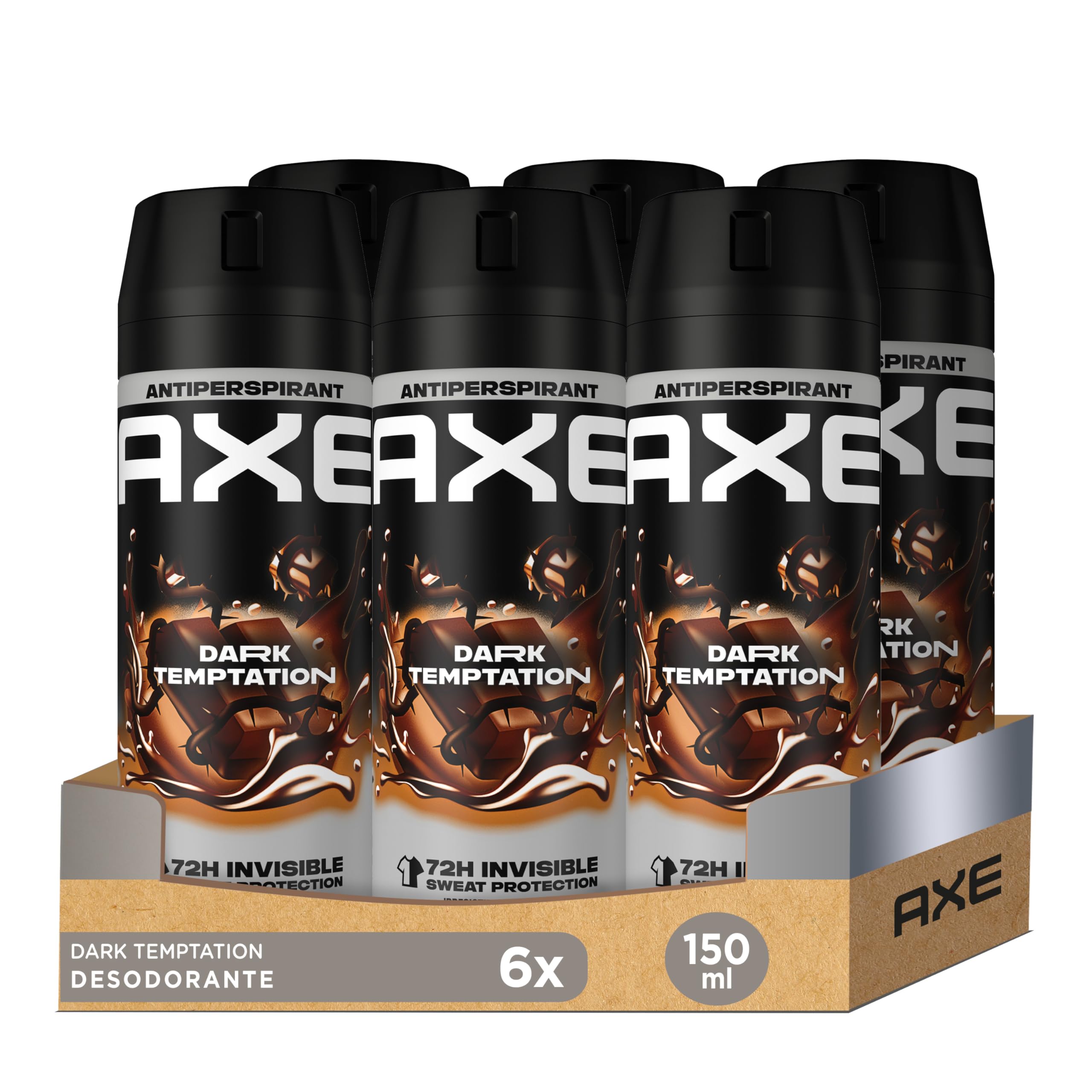 AXE Deodorant Anti-transpirant Dark Temptation - 6 x 150ml