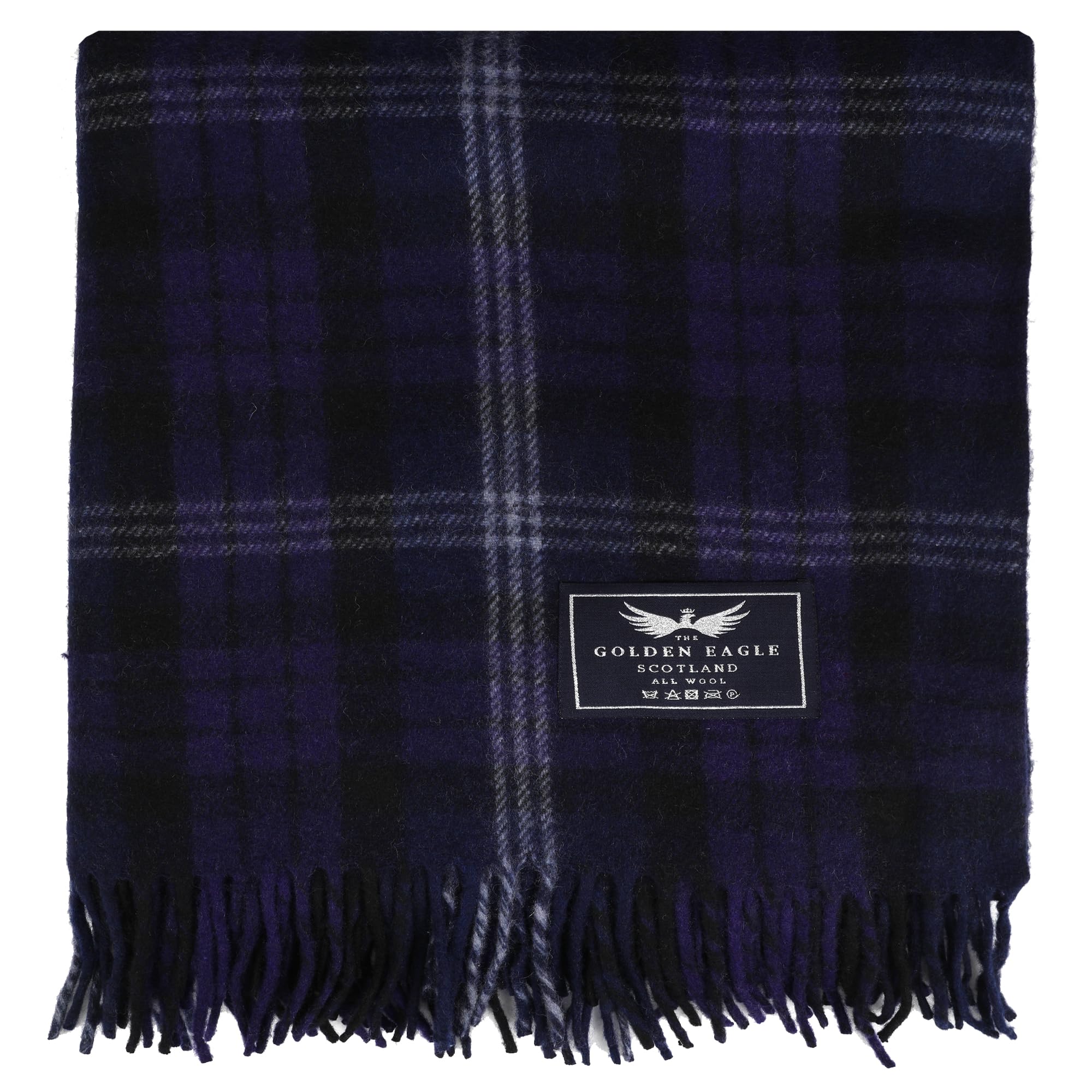 The Golden Eagle Scottish Heritage Scottish Tweed Wool Large Blanket Tartan Rug With Check Pattern For Warm Winter (Scottish Heritage)