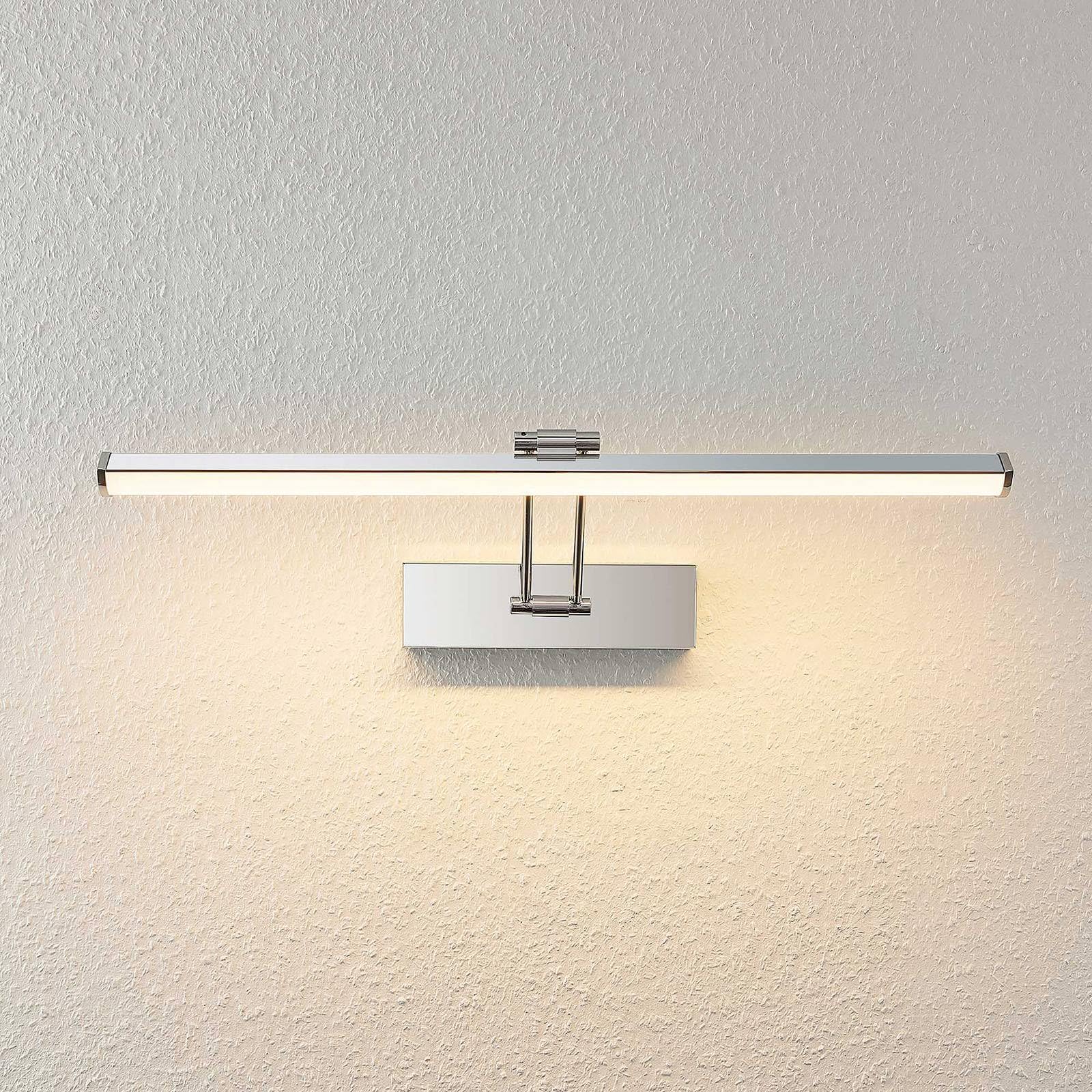 Lindby LED Wandleuchte, Wandlampe Bad 'Sanya' (spritzwassergeschützt) (Modern) in Chrom aus Metall u.a. für Badezimmer (1 flammig,) - Wandleuchten, Spiegelleuchte Badezimmer, Wandbeleuchtung