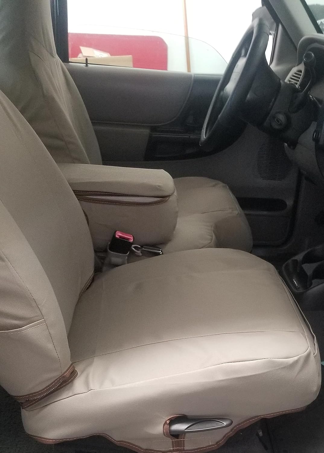 Durafit Seat Covers, F282 X4, 1998-2001 Ford Ranger XLT Exact Fit Seat Covers Made in Taupe Twill
