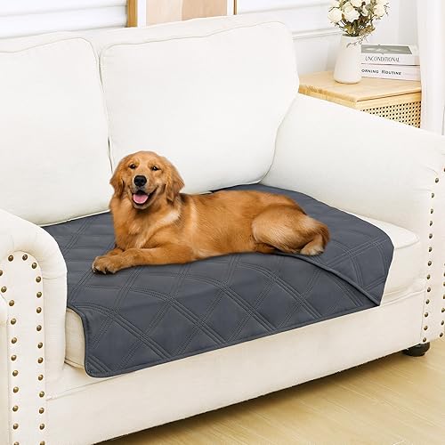 Miniatura 131 de Smiry Manta Impermeable para Cama de Perro 30x70, Manta Suave Reversible para Mascotas, Cubierta Lavable a Prueba de Fugas para Sofá de Gatos y Azul