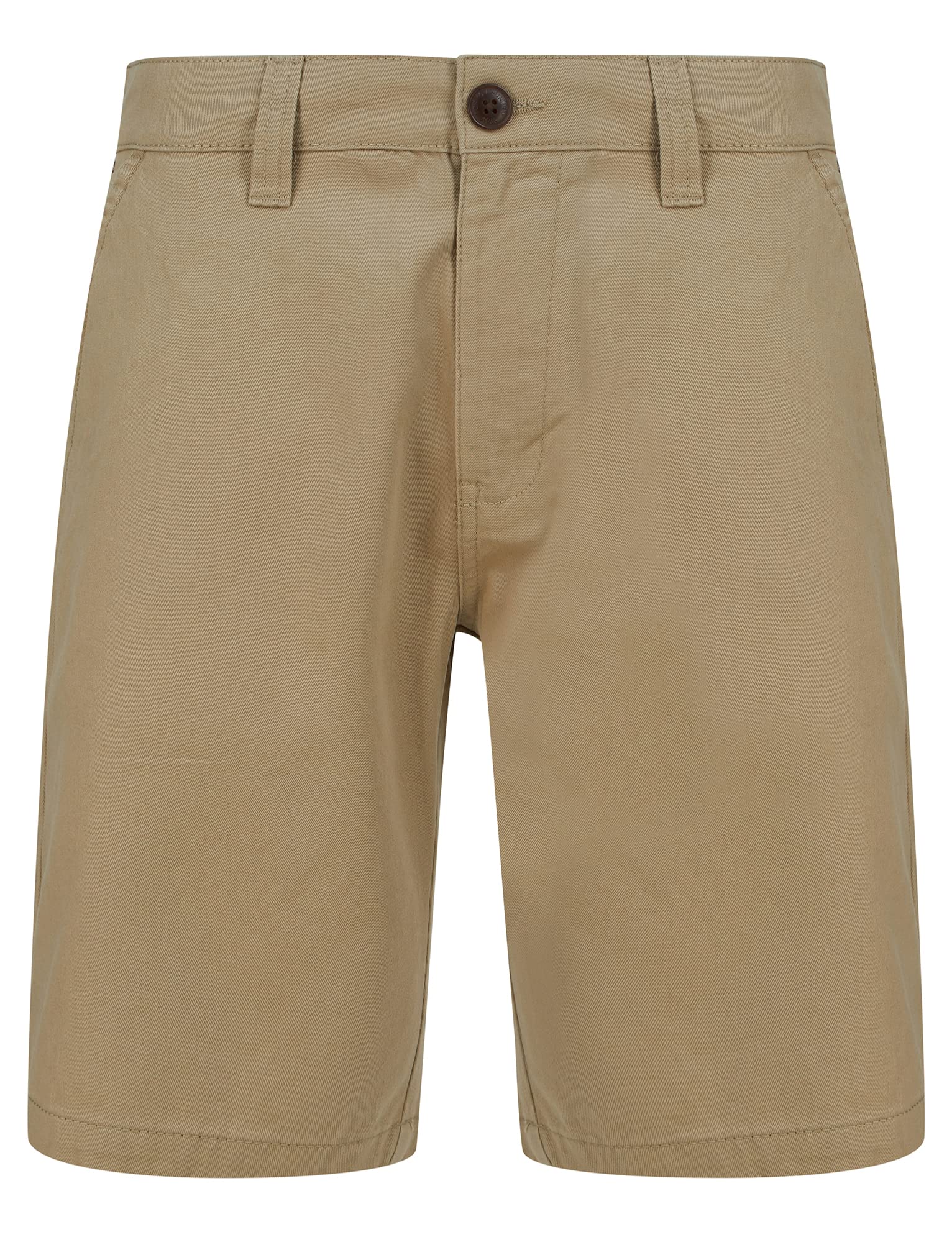 Tokyo Laundry Men's 100% Cotton Twill Casual Chino Shorts Stone