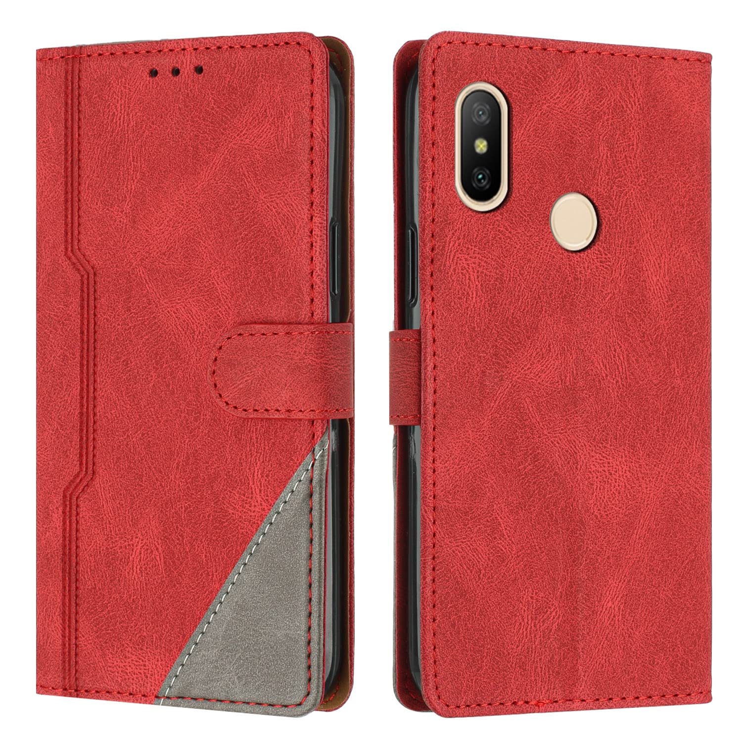 JayModCase Cover per Samsung Galaxy Note 9 Portafoglio Pelle PU Design Flip Folio Magnetico con Slot per Carte, Funzione Cavalletto e Protezione Anticurto Custodia per Samsung Note 9 - Rosso