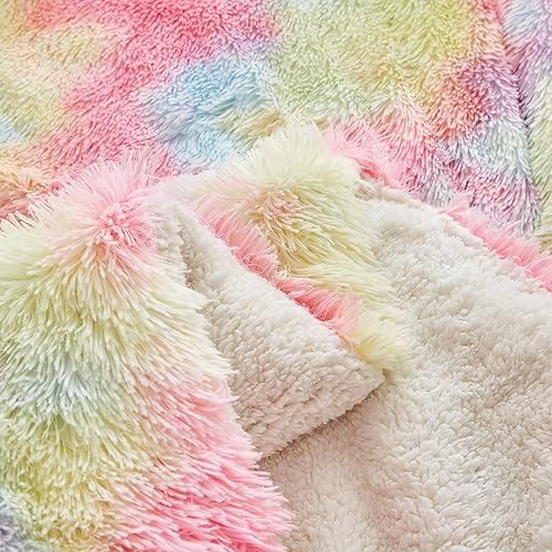 Miniatura 6 de Joyreap Juego de edredón de felpa lanudo de 3 piezas, tamaño King, juego de edredón reversible de piel sintética de lujo, ultra acogedor, cálido y