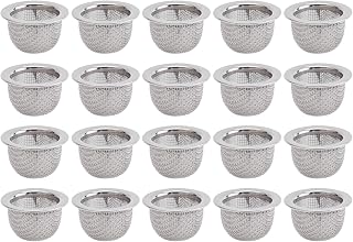20Pcs Cocktail Smoker Filter Accessories, Double Screen Filter, Washable Stainless Steel Mesh Screen Filter Bowl