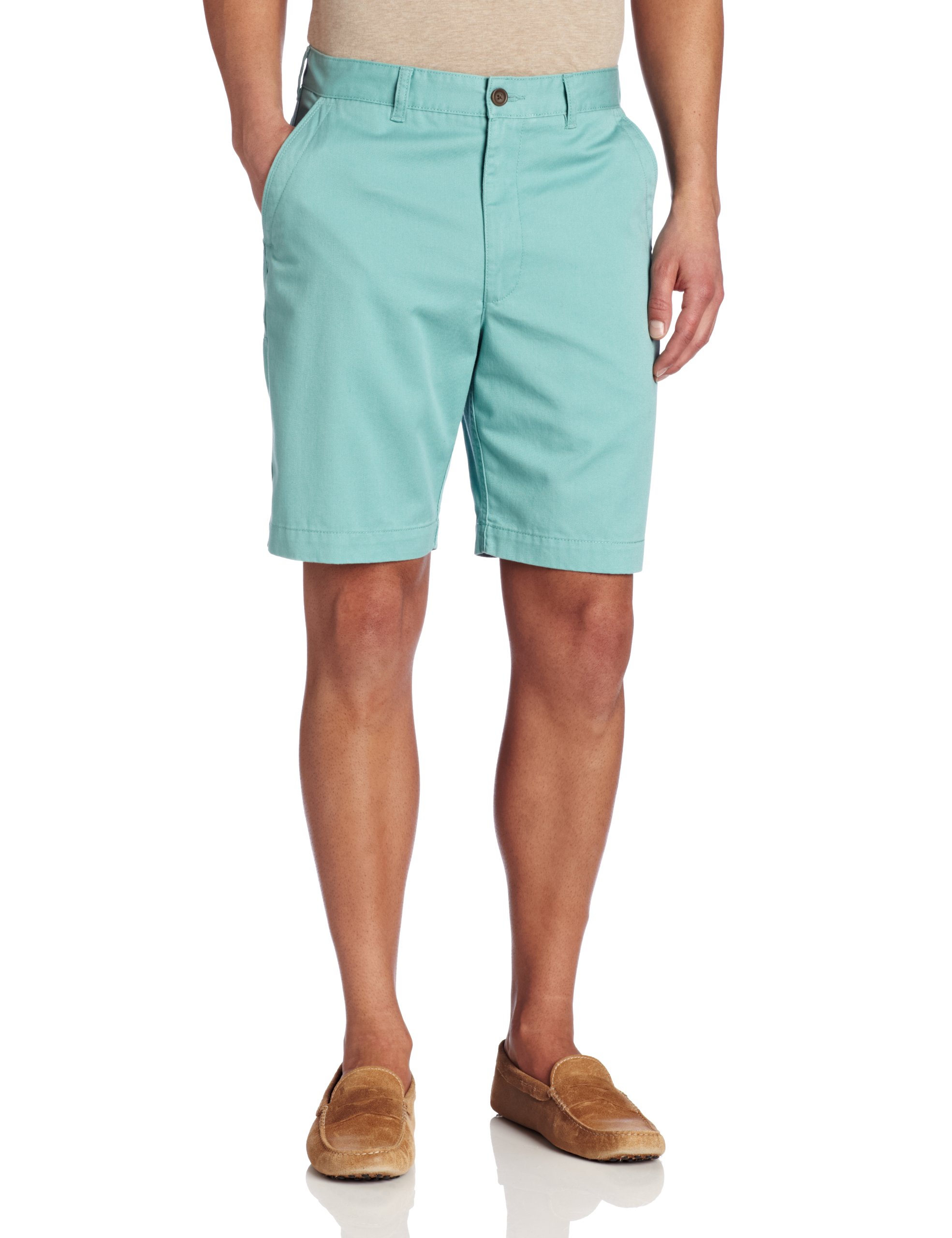 Savane Men's Eco-Start Fashion Flat Front Twill Short