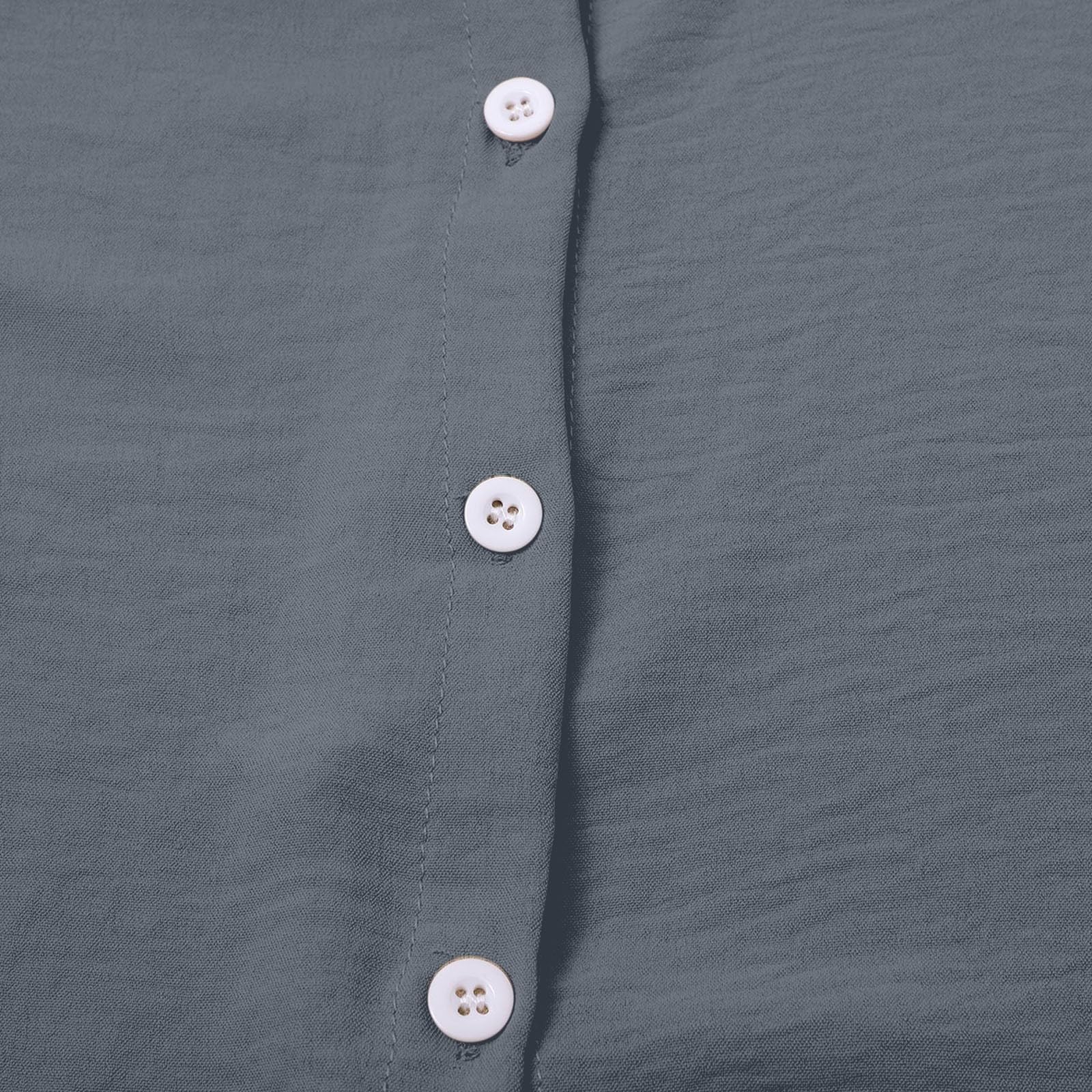 Camisas de lino de manga larga con botones para mujer, con solapa, para verano, clásica, cuello de lino, algodón, ajuste holgado, trajes de gasa para mujer, ropa de playa, novio