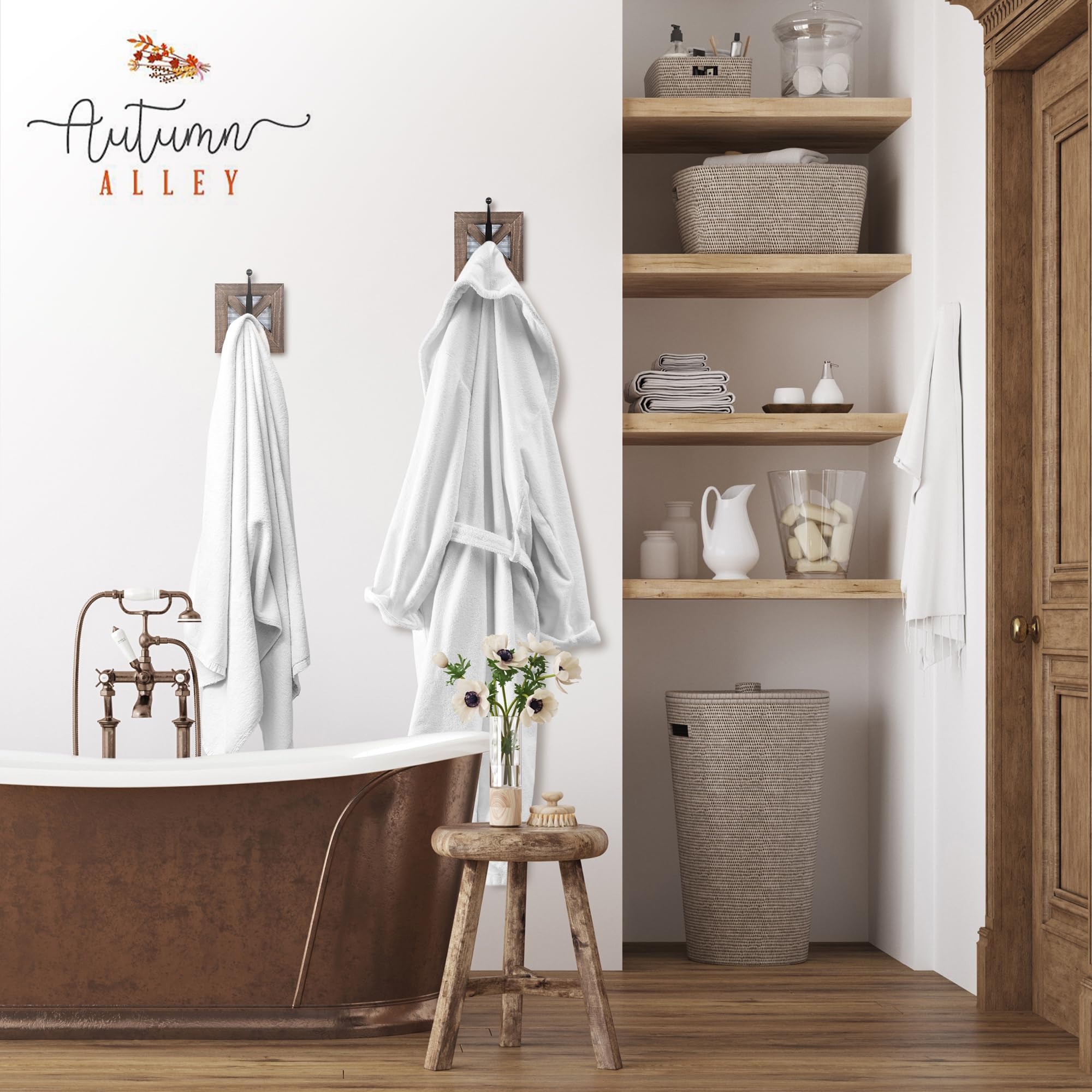 Farmhouse Bathroom Towel Hooks