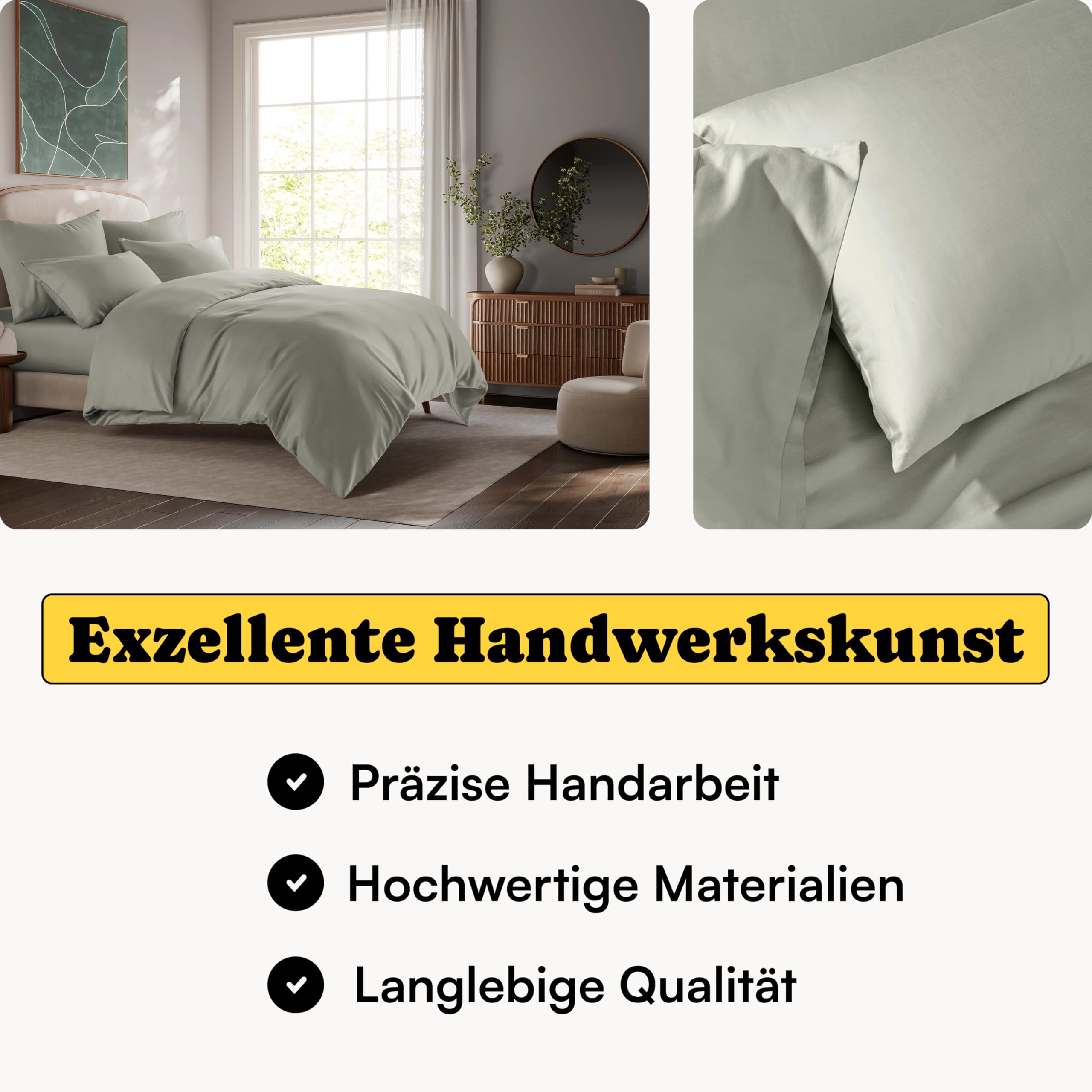 Seralino Mako Satin Hoeslaken 90 x 200 cm katoen groen saliegroen | 100% biologisch katoen bedlaken 90 x 200 cm, hoeslaken 90 x 200 cm hoge matras tot 30 cm matrashoogte | hoeslaken effen