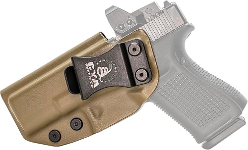 Miniatura 14 de CYA Supply Co. Funda para llevar armas dentro del cinturón, Base Optics Ready (Flat Dark Earth) Portador Oculto en la Pretina, IWB, Compañía